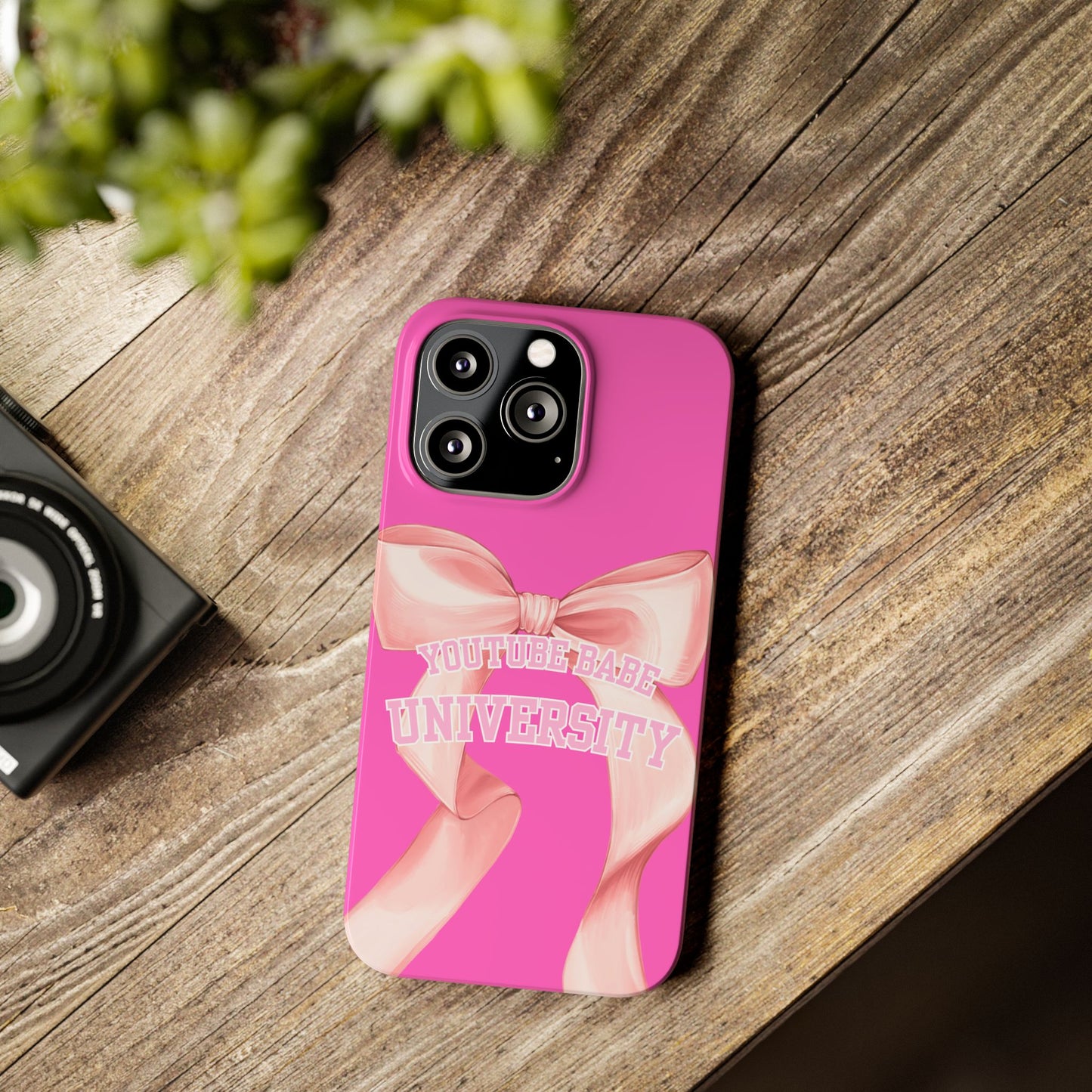 YouTube BABE UNIVERSITY SLIM PHONE CASE