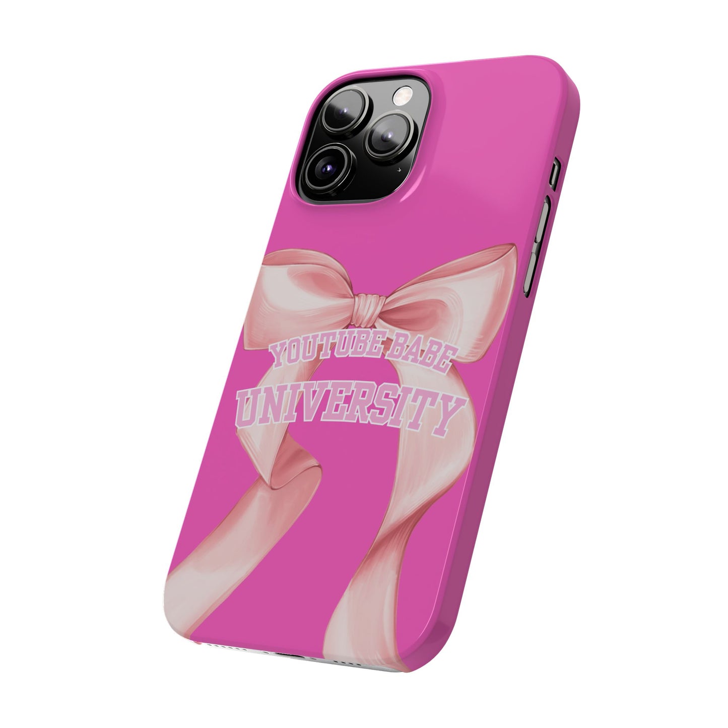 YouTube BABE UNIVERSITY SLIM PHONE CASE