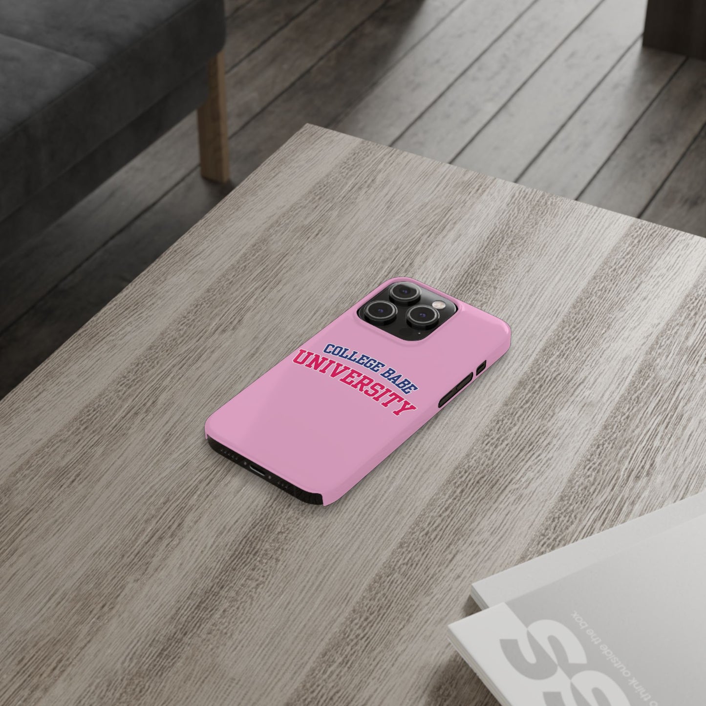 COLLEGE BABE UNIVERSITY SLIM PHONE CASE