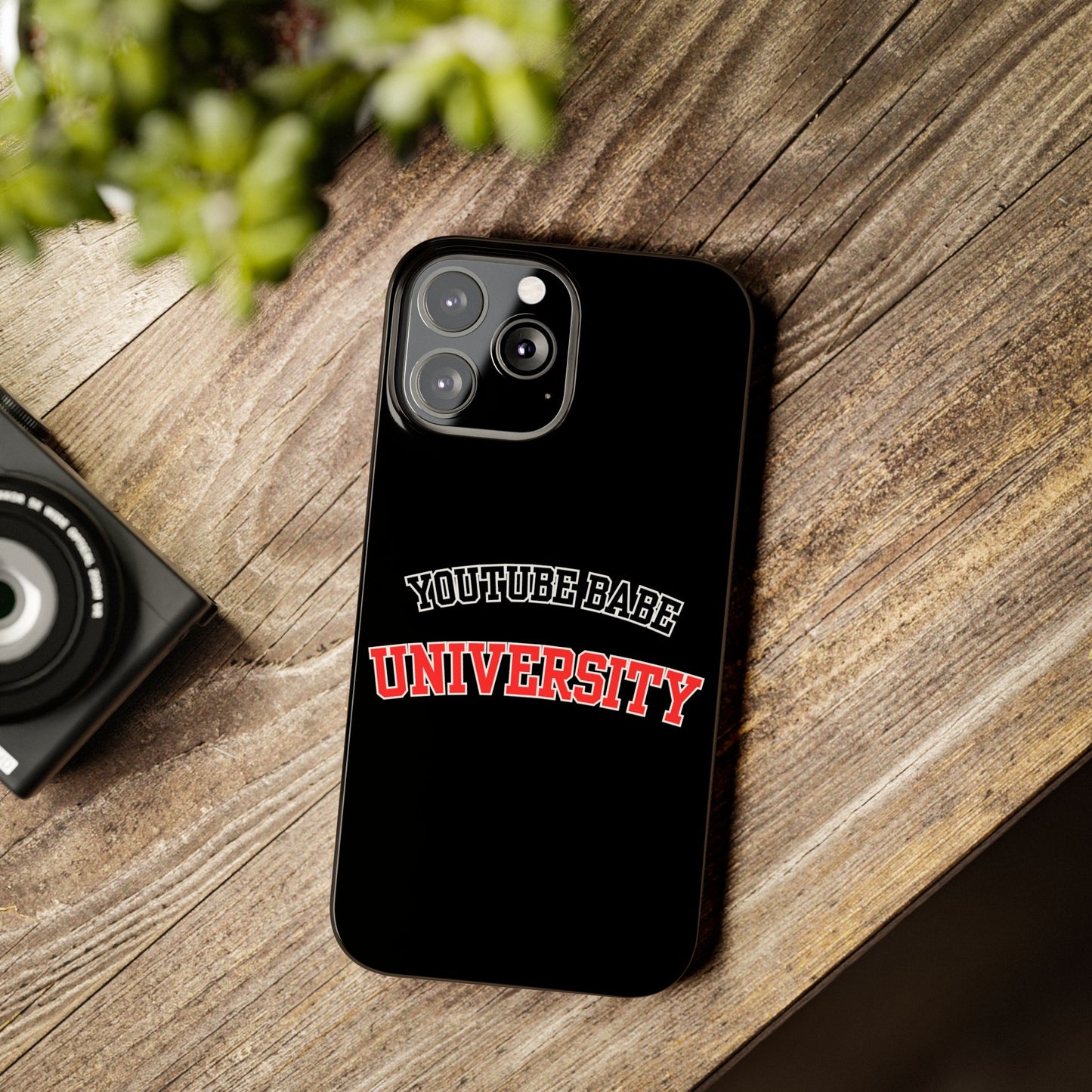 YouTube BABE UNIVERSITY SLIM PHONE CASE