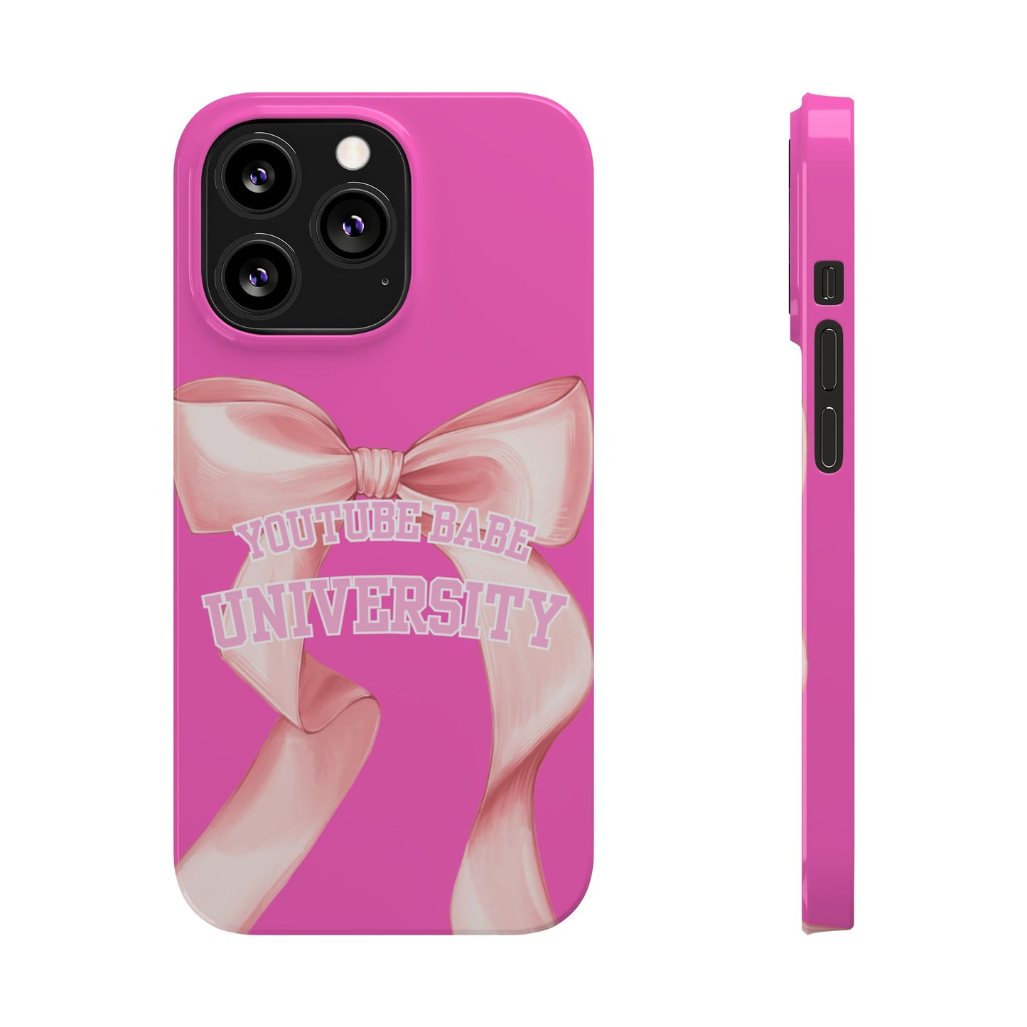 YouTube BABE UNIVERSITY SLIM PHONE CASE
