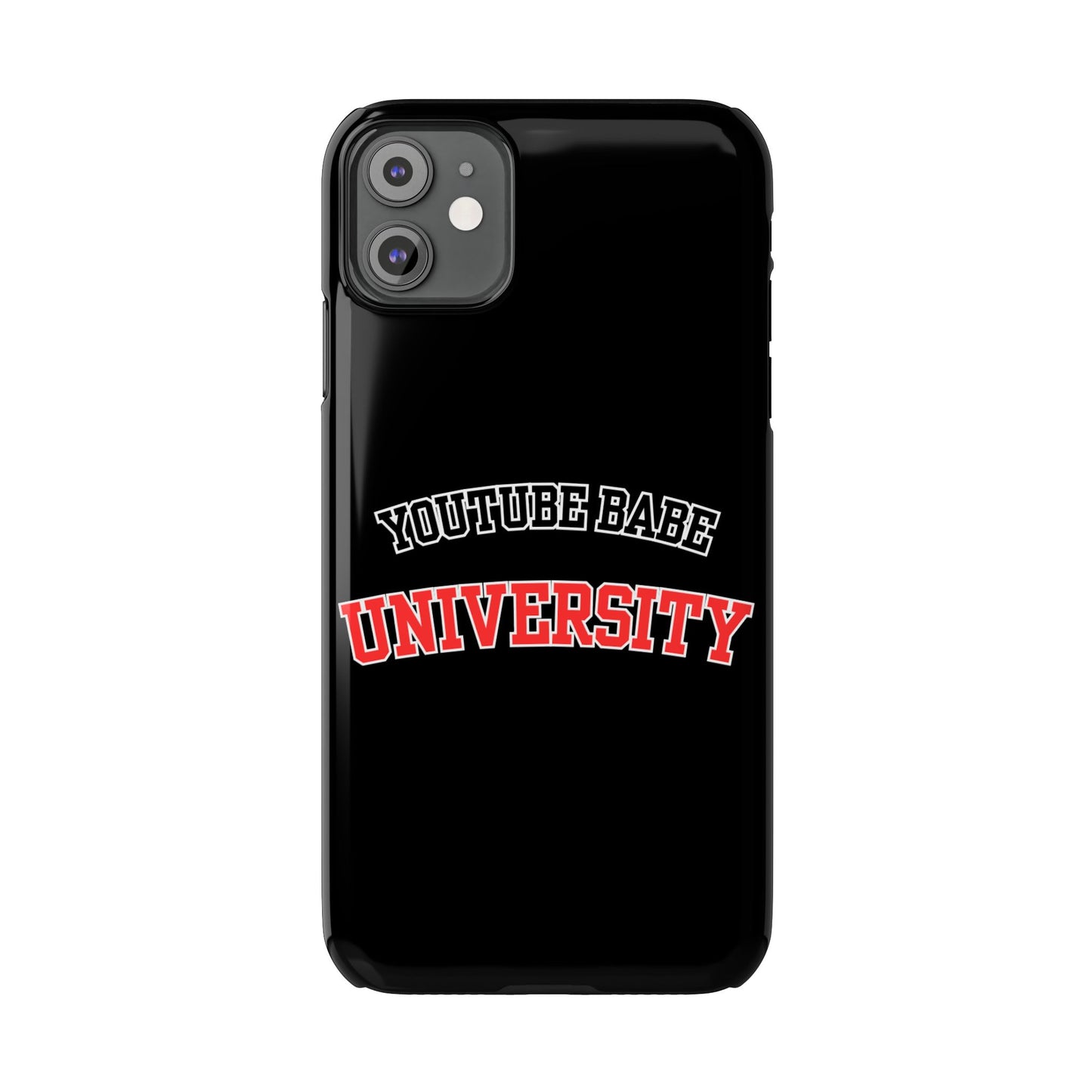YouTube BABE UNIVERSITY SLIM PHONE CASE