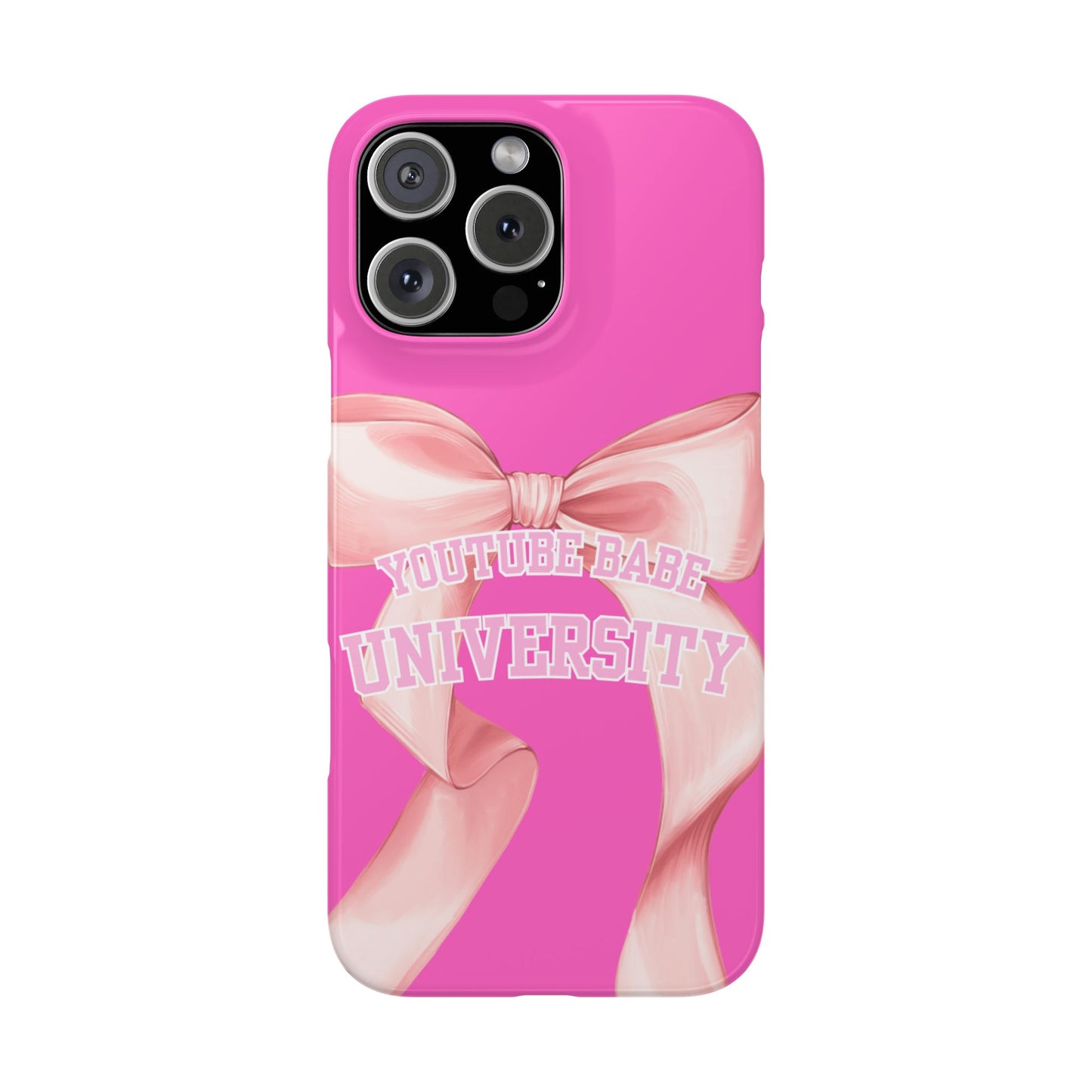 YouTube BABE UNIVERSITY SLIM PHONE CASE