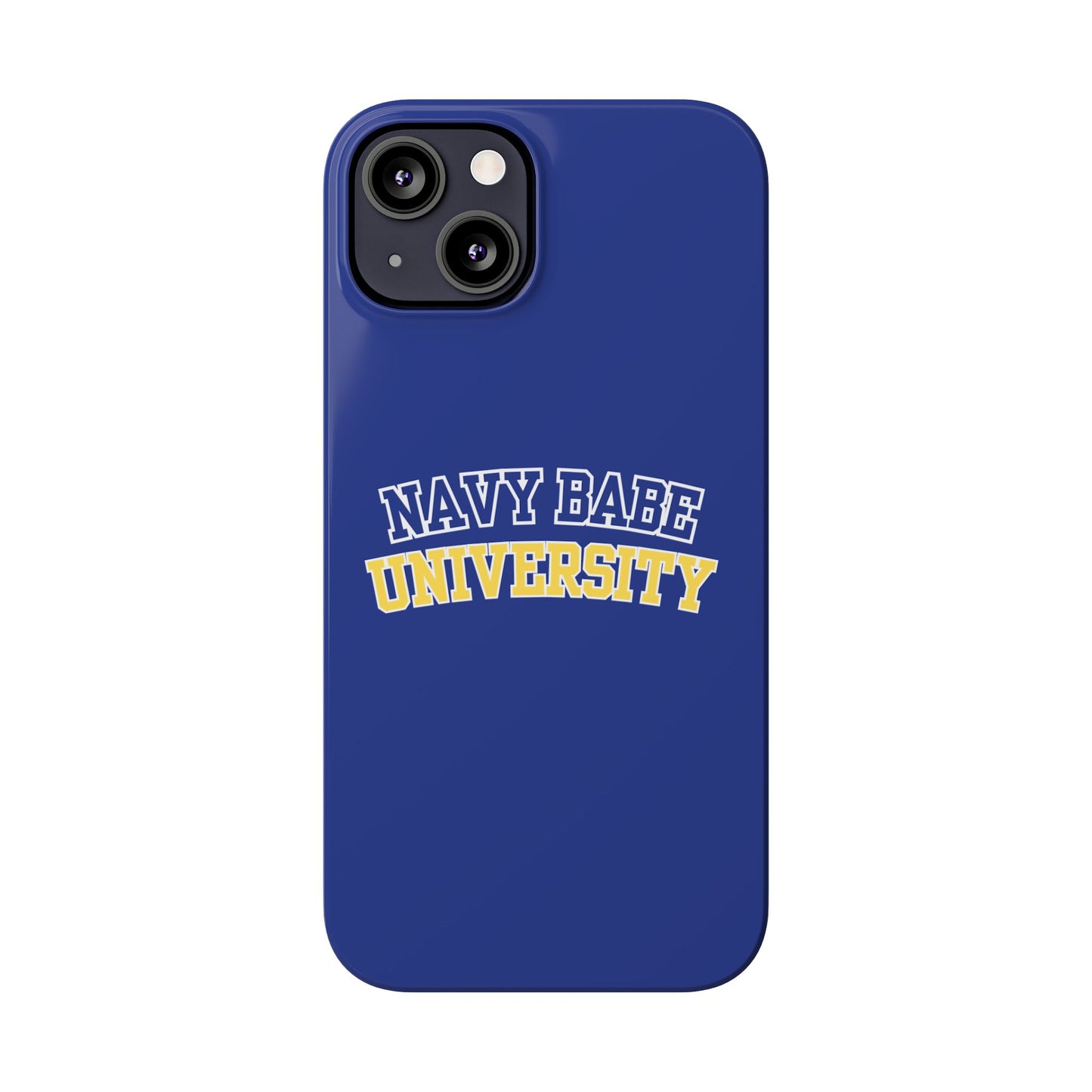 NAVY BABE UNIVERSITY SLIM PHONE CASE