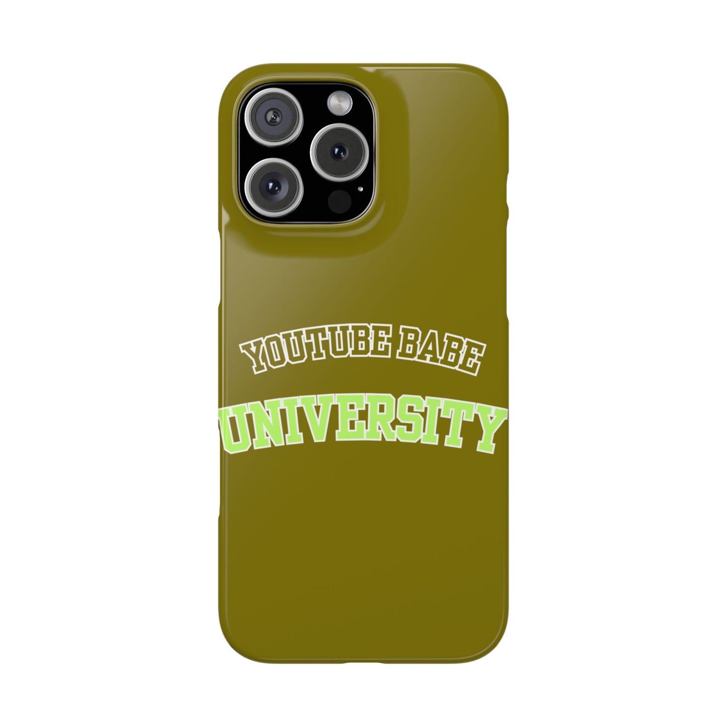 YouTube BABE UNIVERSITY SLIM PHONE CASE