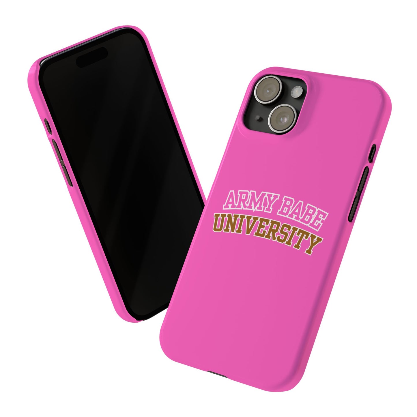 ARMY BABE UNIVERSITY SLIM PHONE CASE