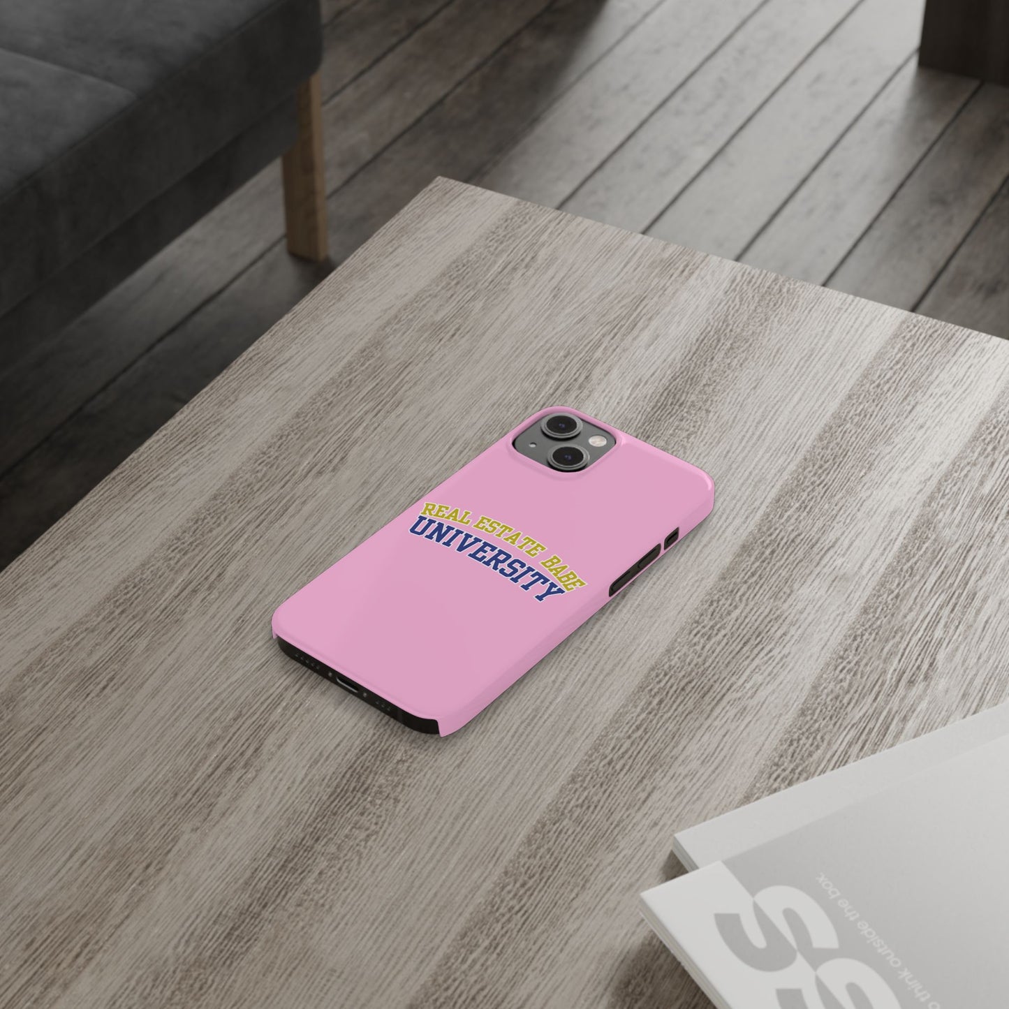 REAL ESTATE BABE UNIVERSITY SLIM PHONE CASE