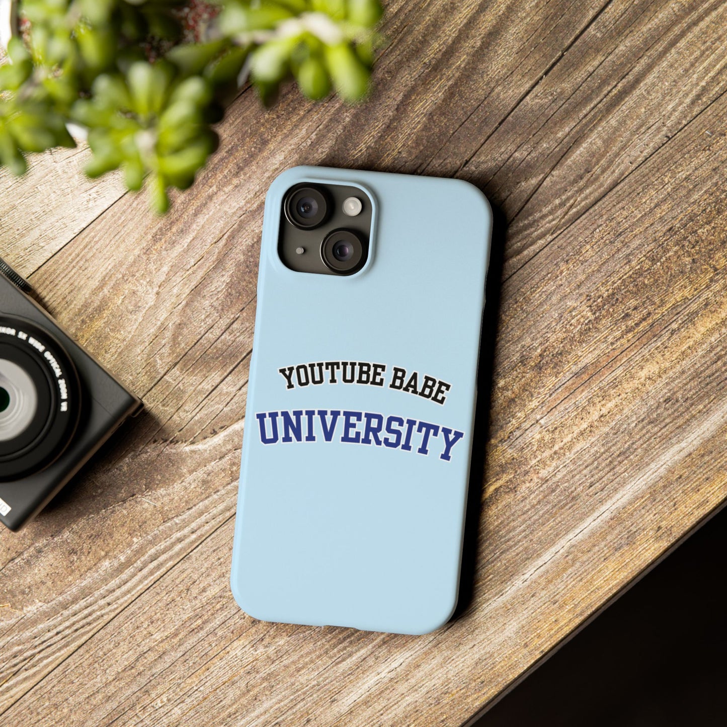 YouTube BABE UNIVERSITY SLIM PHONE CASE