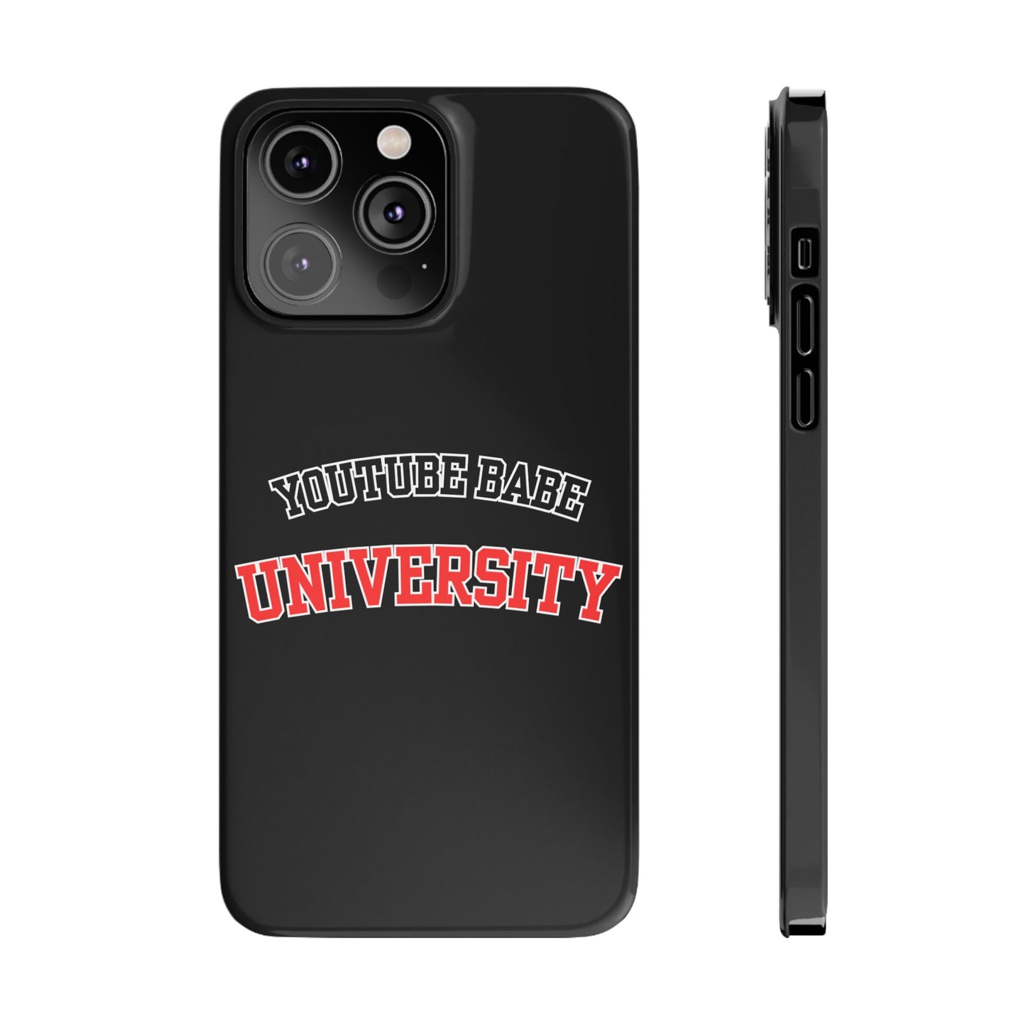 YouTube BABE UNIVERSITY SLIM PHONE CASE