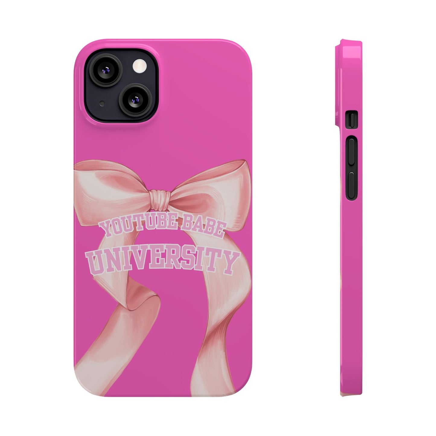 YouTube BABE UNIVERSITY SLIM PHONE CASE