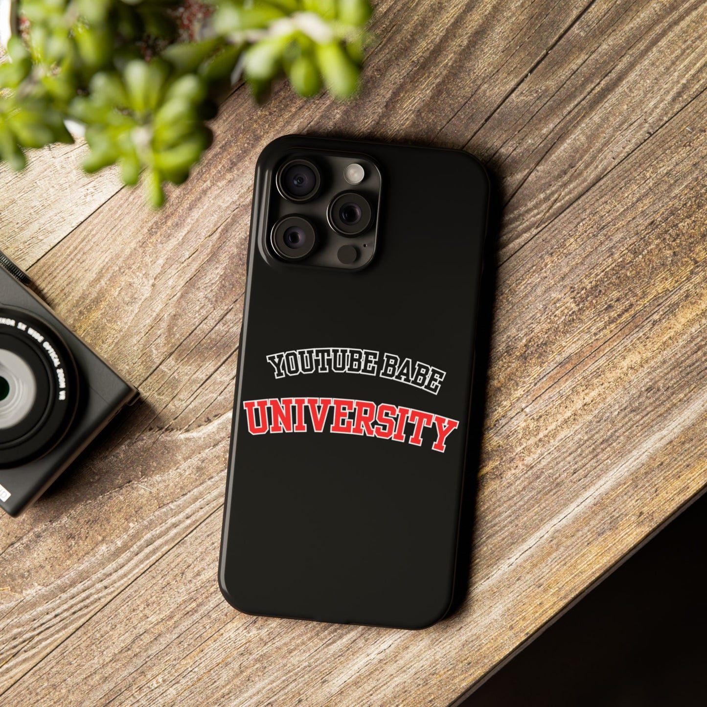 YouTube BABE UNIVERSITY SLIM PHONE CASE