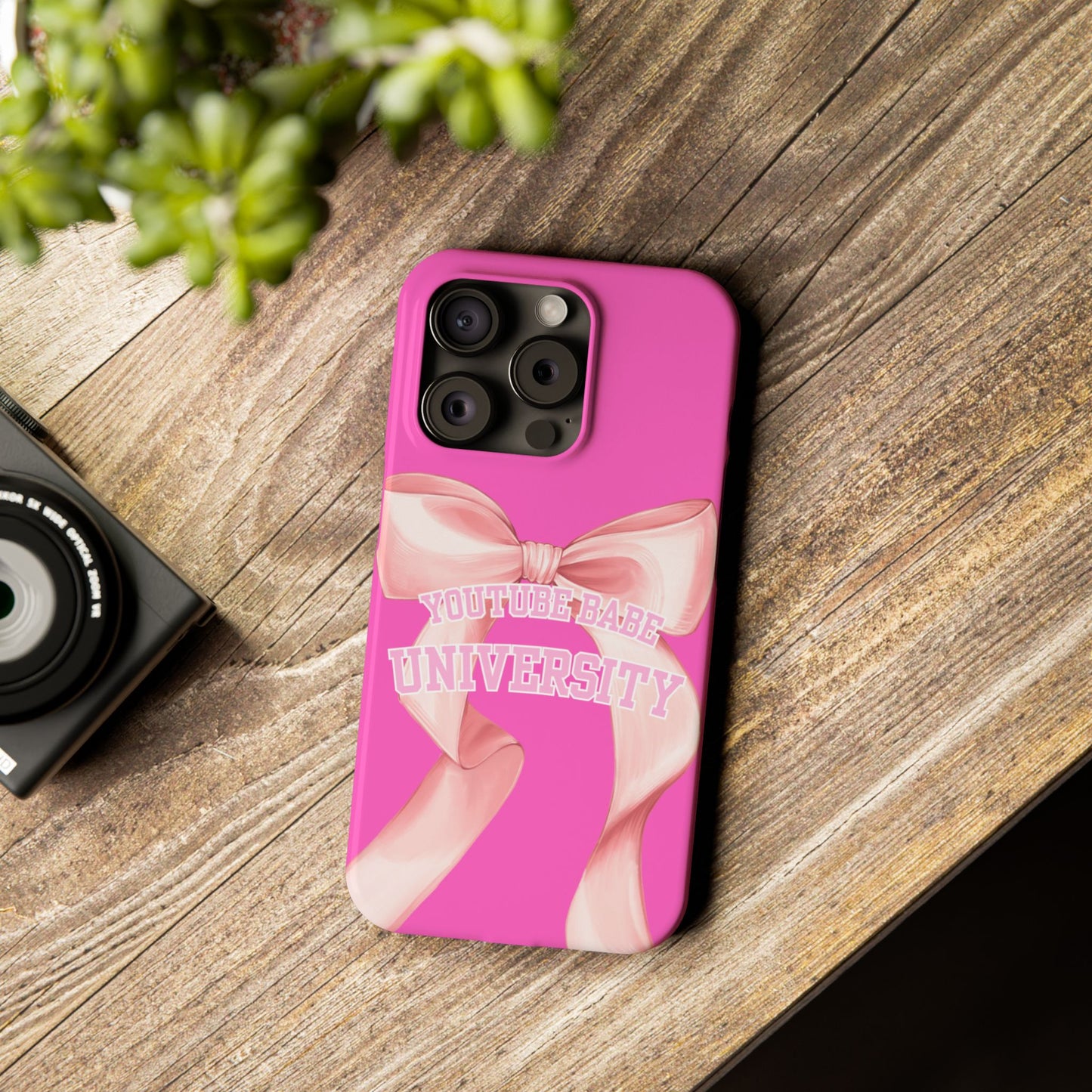 YouTube BABE UNIVERSITY SLIM PHONE CASE