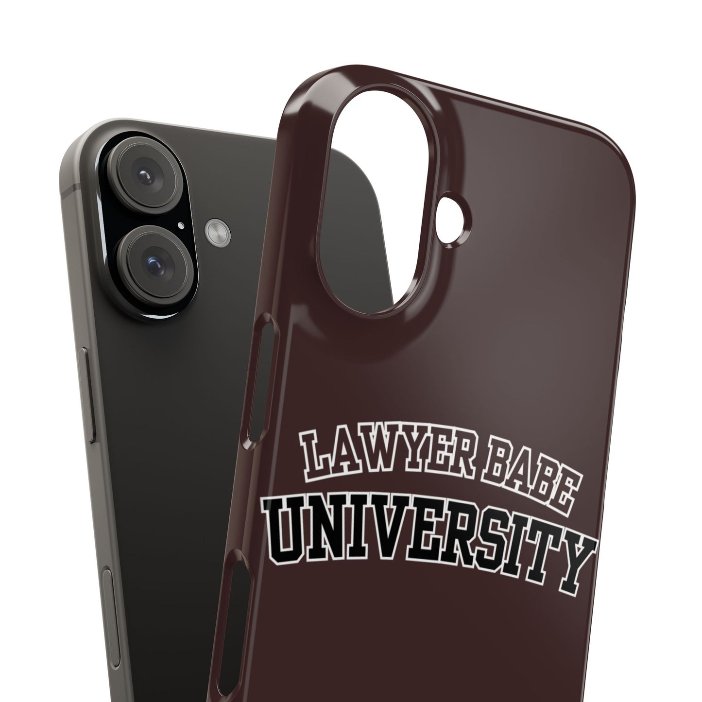 LAWYER BABE UNIVERSITY SLIM PHONE CASE