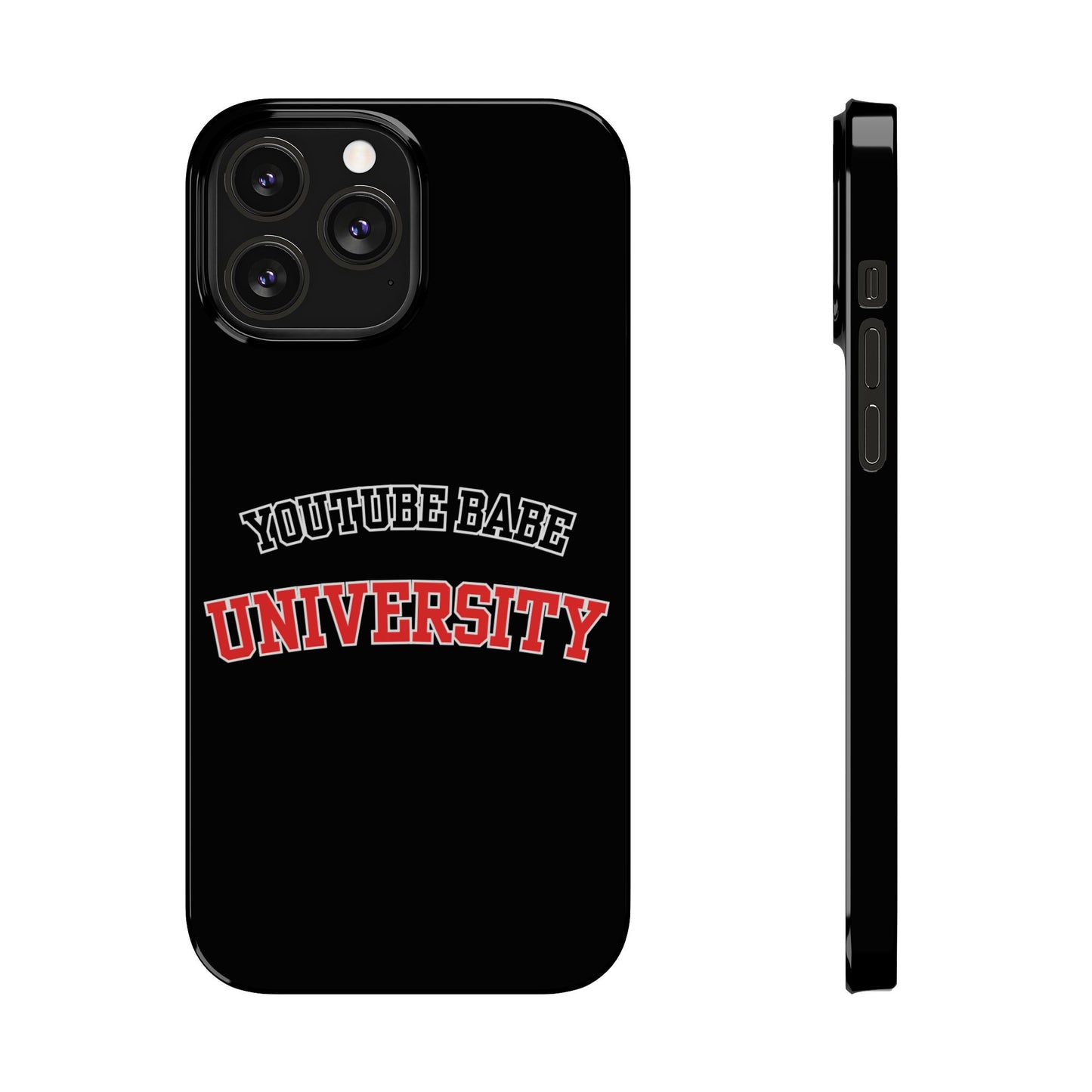 YouTube BABE UNIVERSITY SLIM PHONE CASE