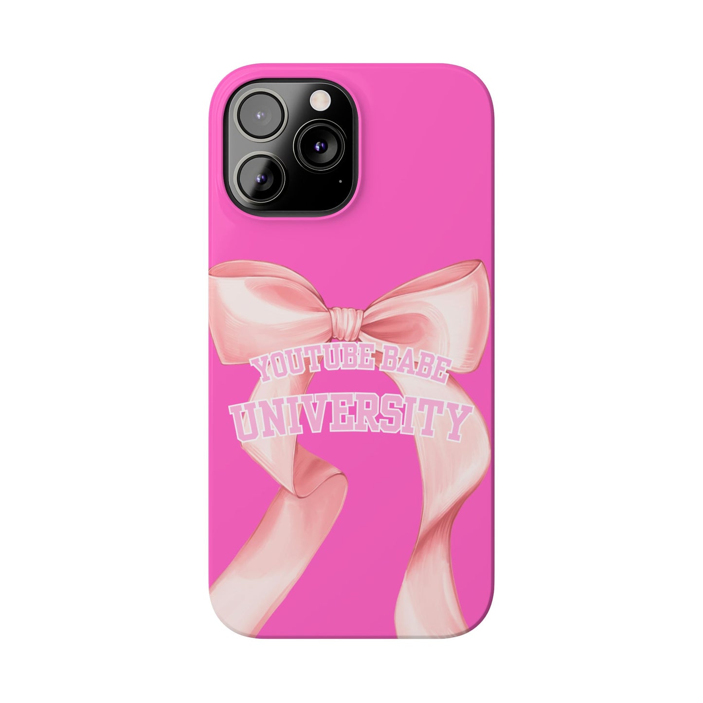 YouTube BABE UNIVERSITY SLIM PHONE CASE