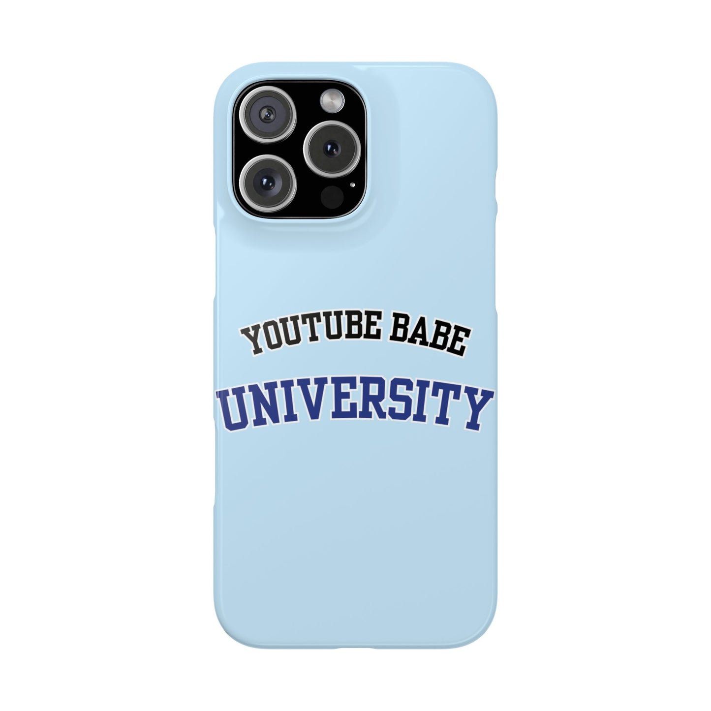 YouTube BABE UNIVERSITY SLIM PHONE CASE