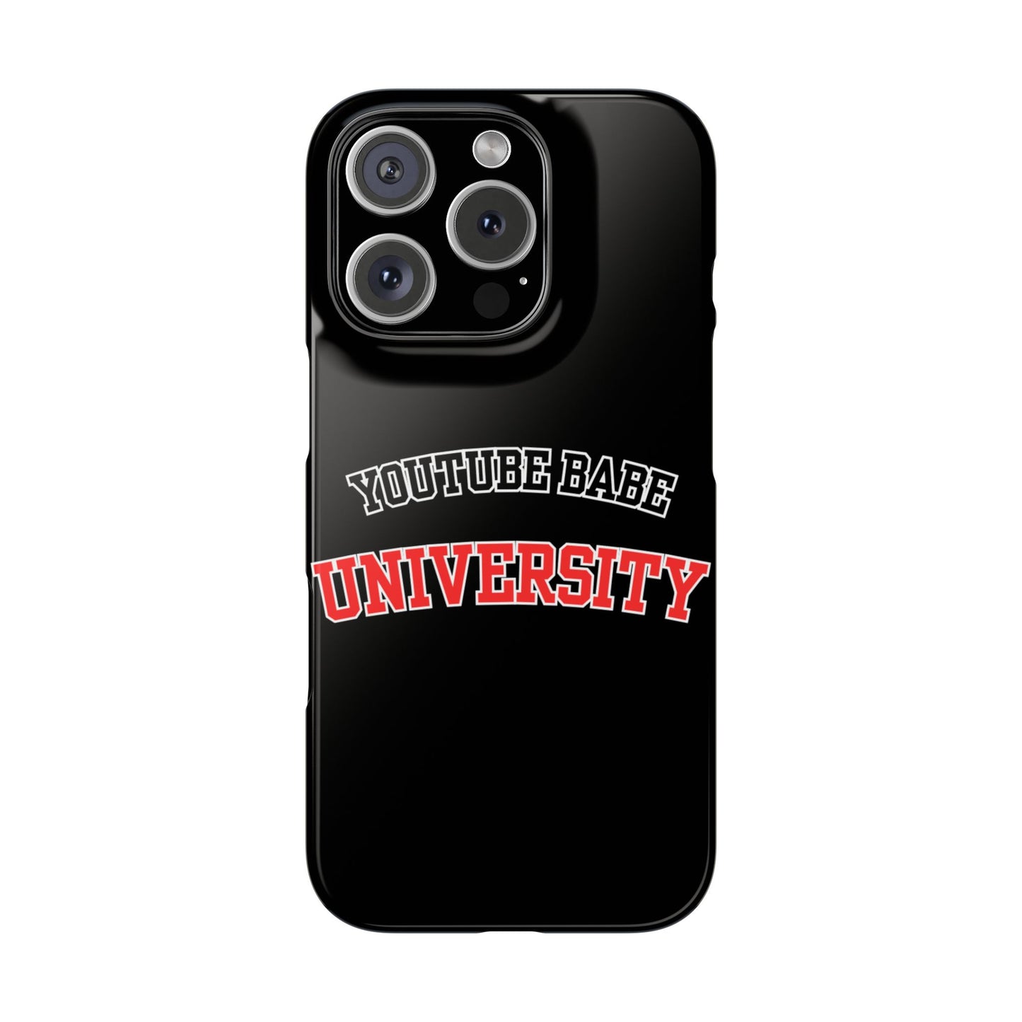 YouTube BABE UNIVERSITY SLIM PHONE CASE