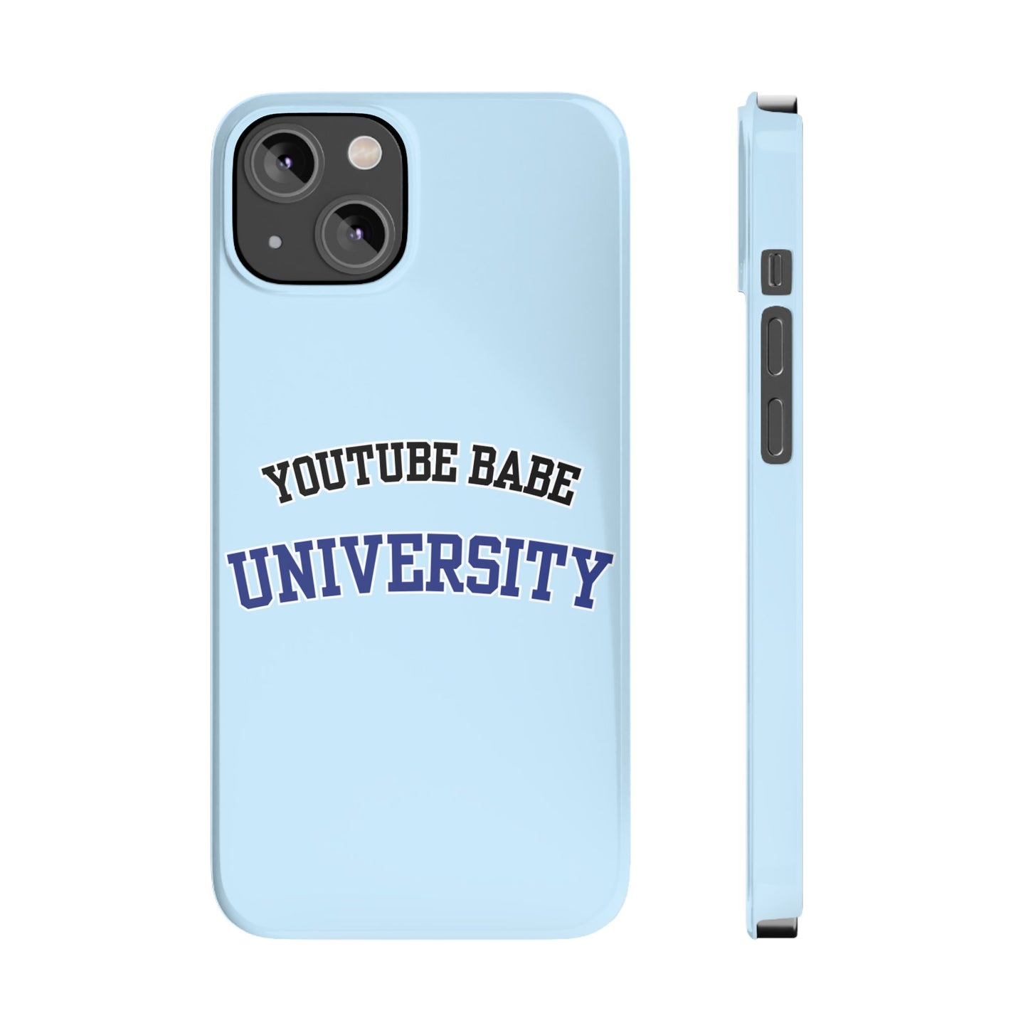 YouTube BABE UNIVERSITY SLIM PHONE CASE