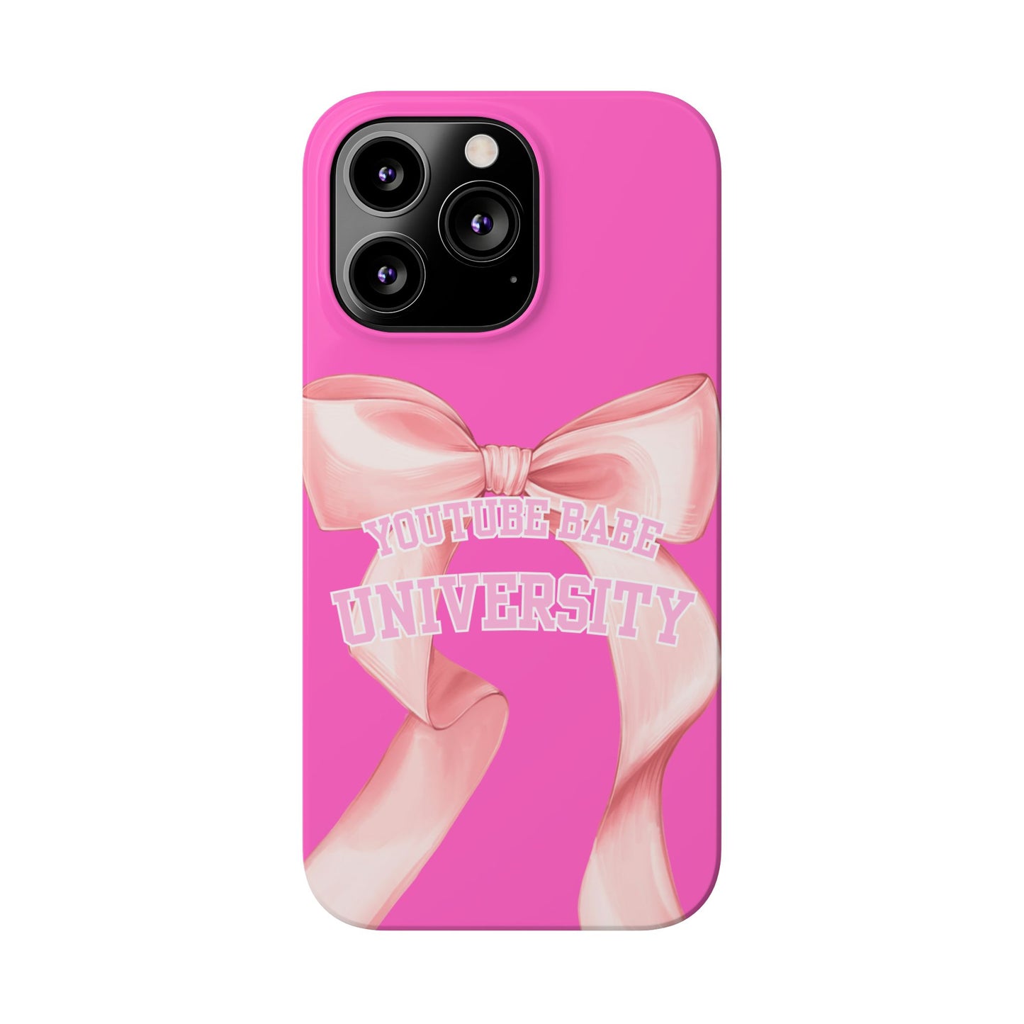 YouTube BABE UNIVERSITY SLIM PHONE CASE
