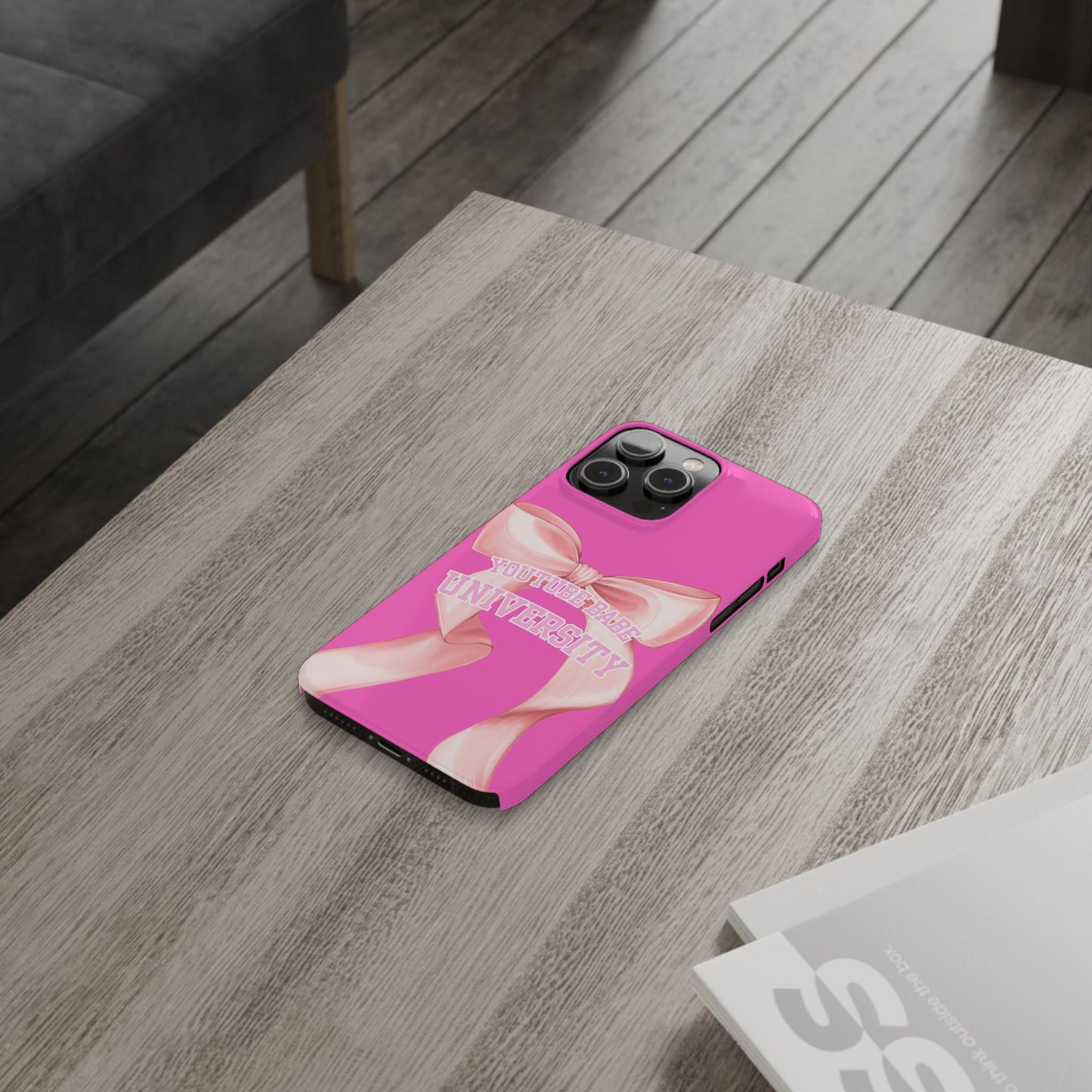YouTube BABE UNIVERSITY SLIM PHONE CASE