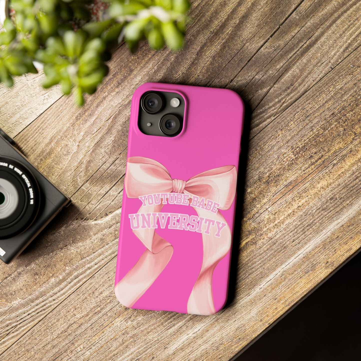 YouTube BABE UNIVERSITY SLIM PHONE CASE
