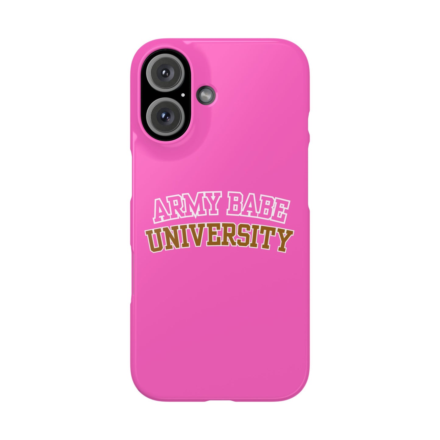 ARMY BABE UNIVERSITY SLIM PHONE CASE