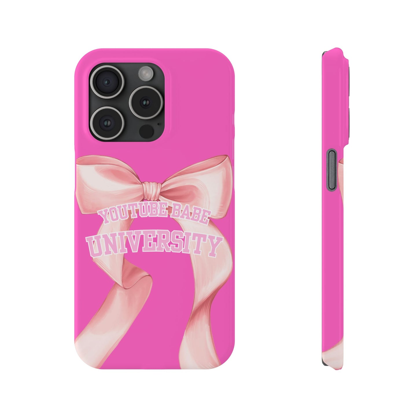 YouTube BABE UNIVERSITY SLIM PHONE CASE