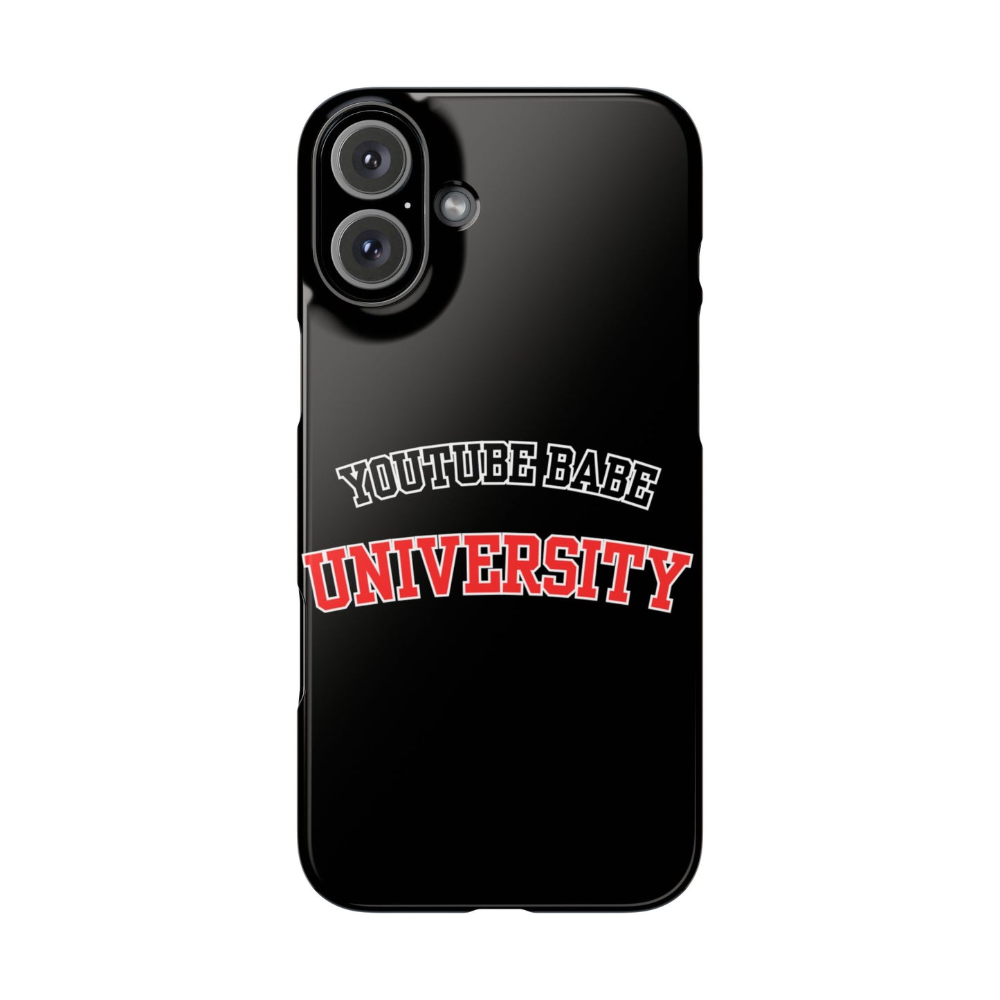 YouTube BABE UNIVERSITY SLIM PHONE CASE