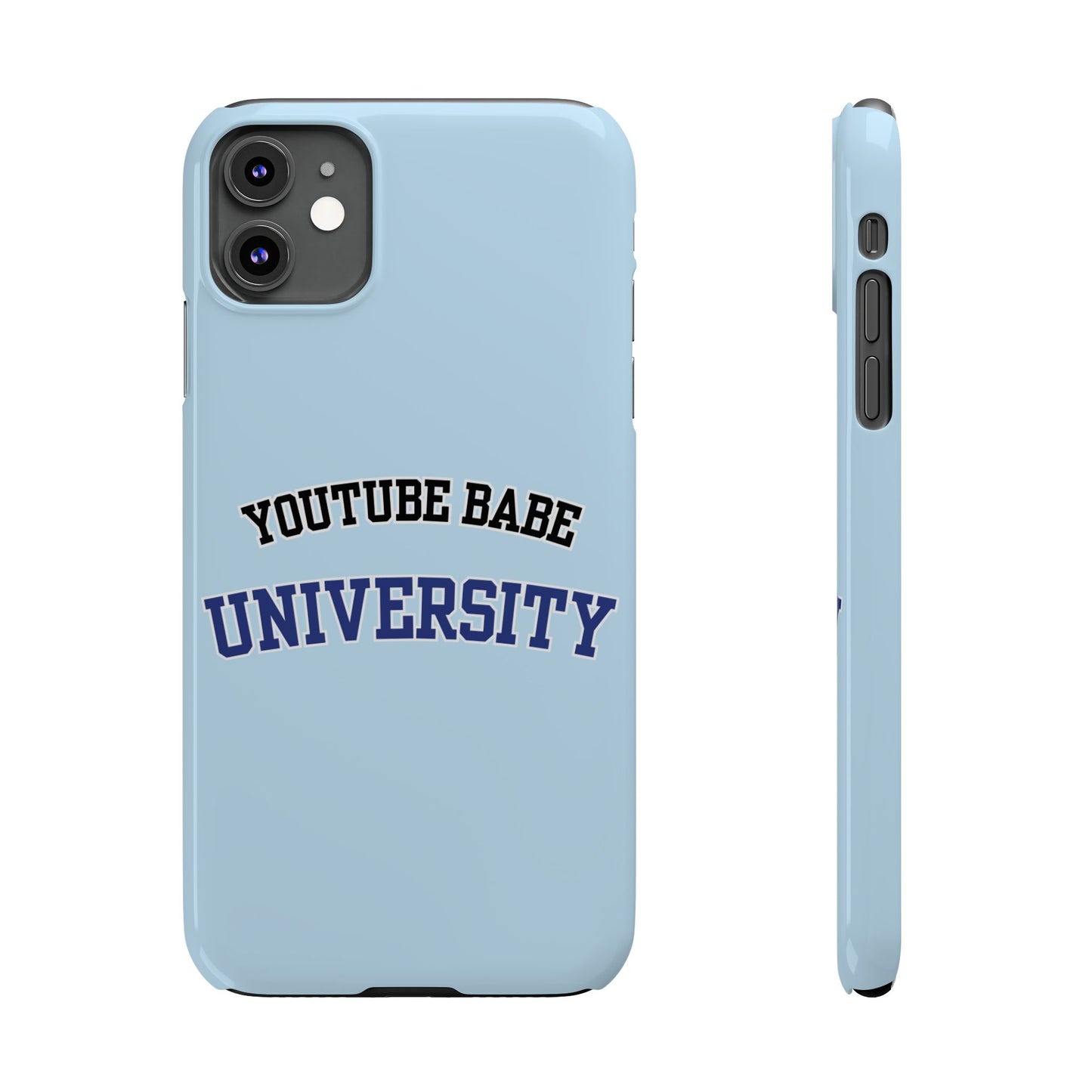 YouTube BABE UNIVERSITY SLIM PHONE CASE