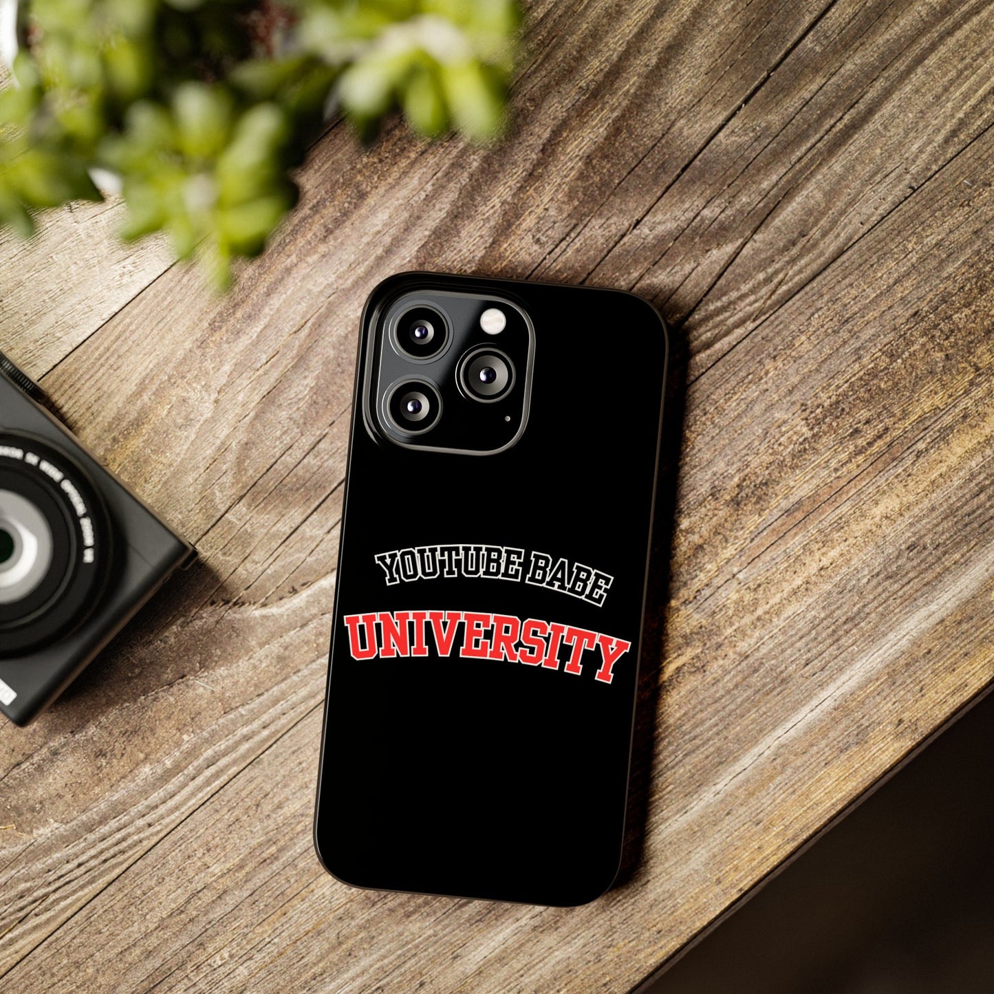YouTube BABE UNIVERSITY SLIM PHONE CASE