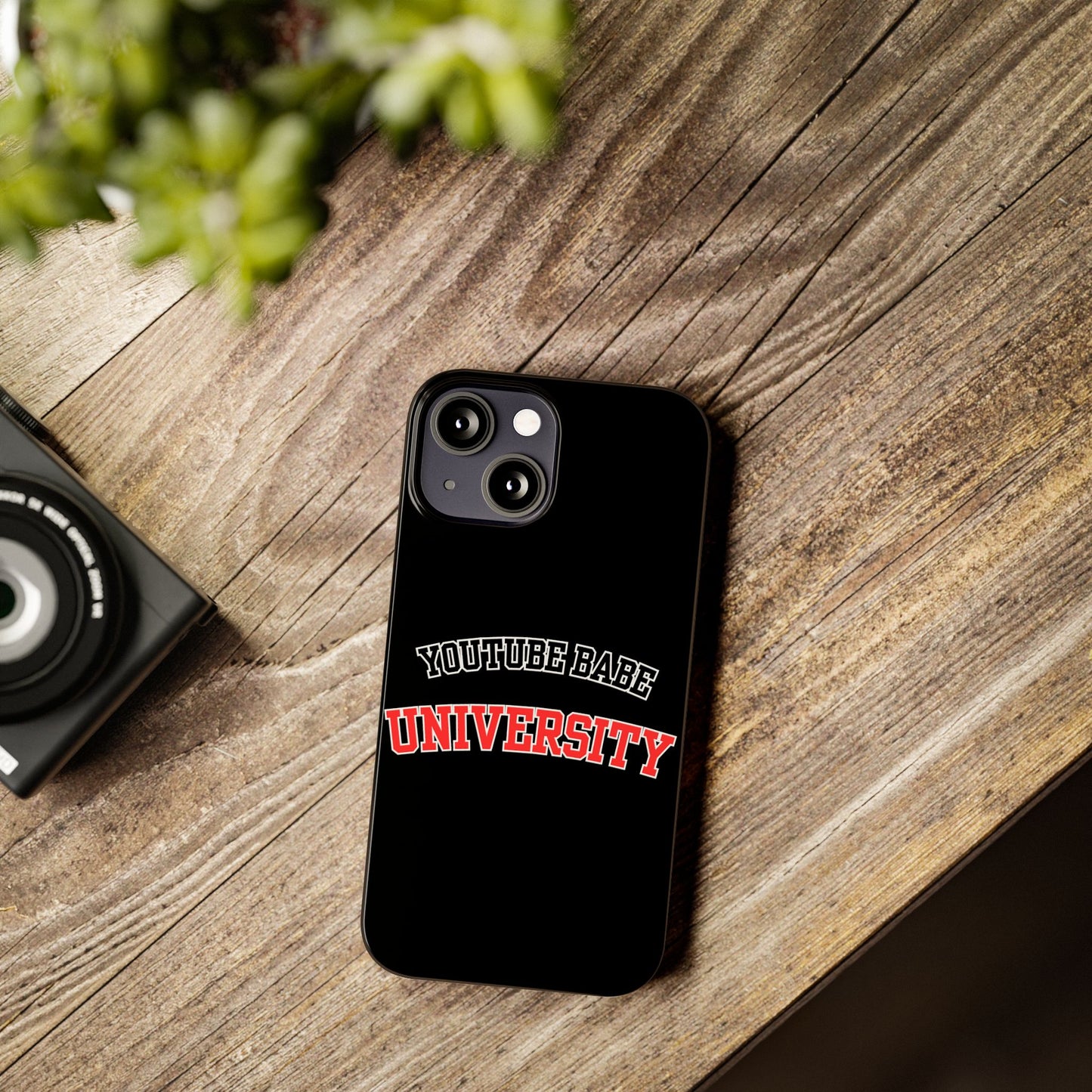 YouTube BABE UNIVERSITY SLIM PHONE CASE