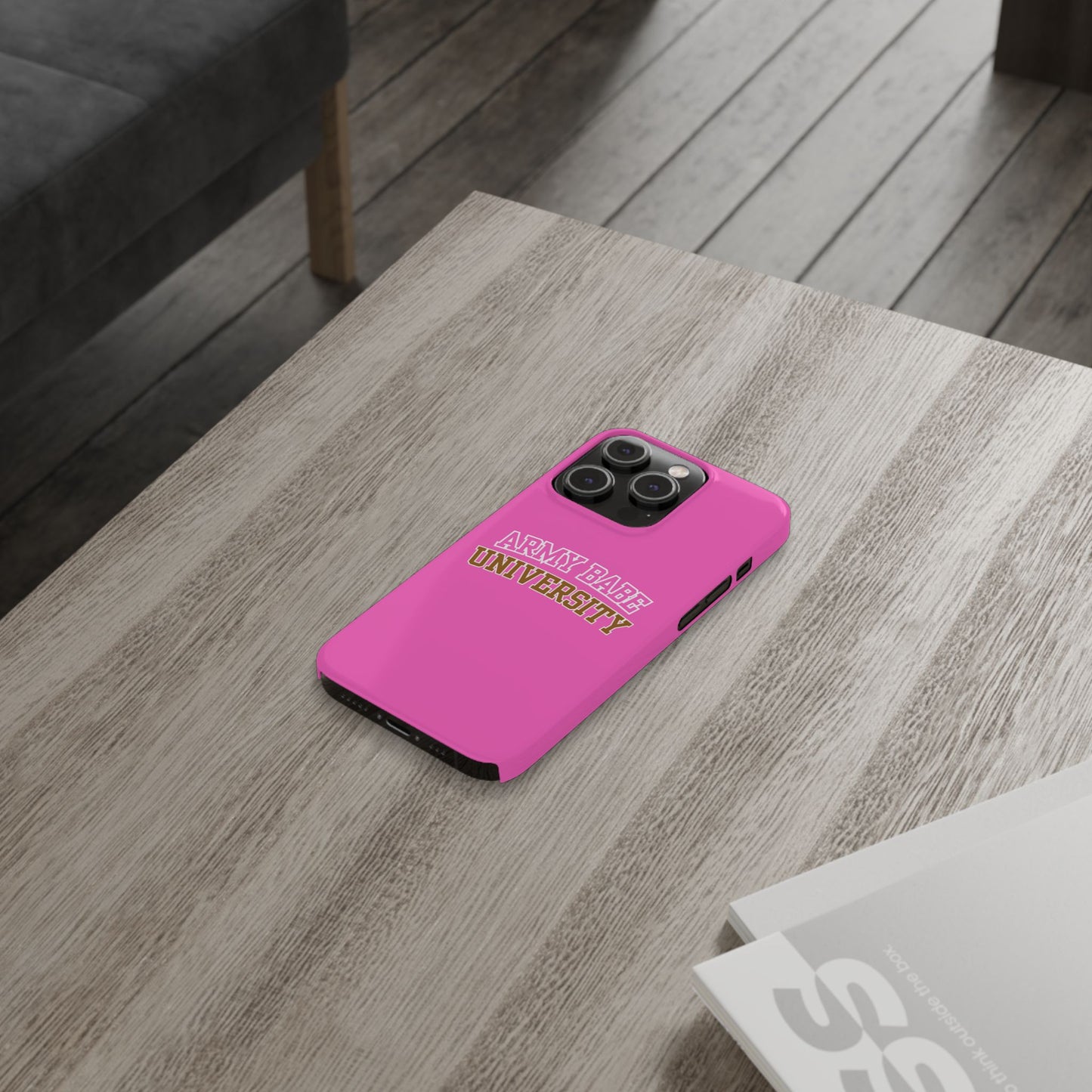 ARMY BABE UNIVERSITY SLIM PHONE CASE