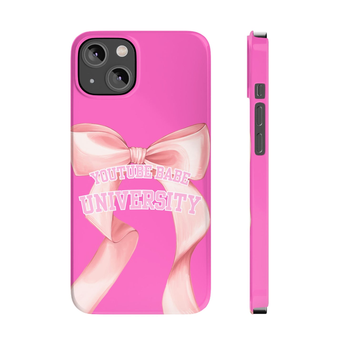 YouTube BABE UNIVERSITY SLIM PHONE CASE