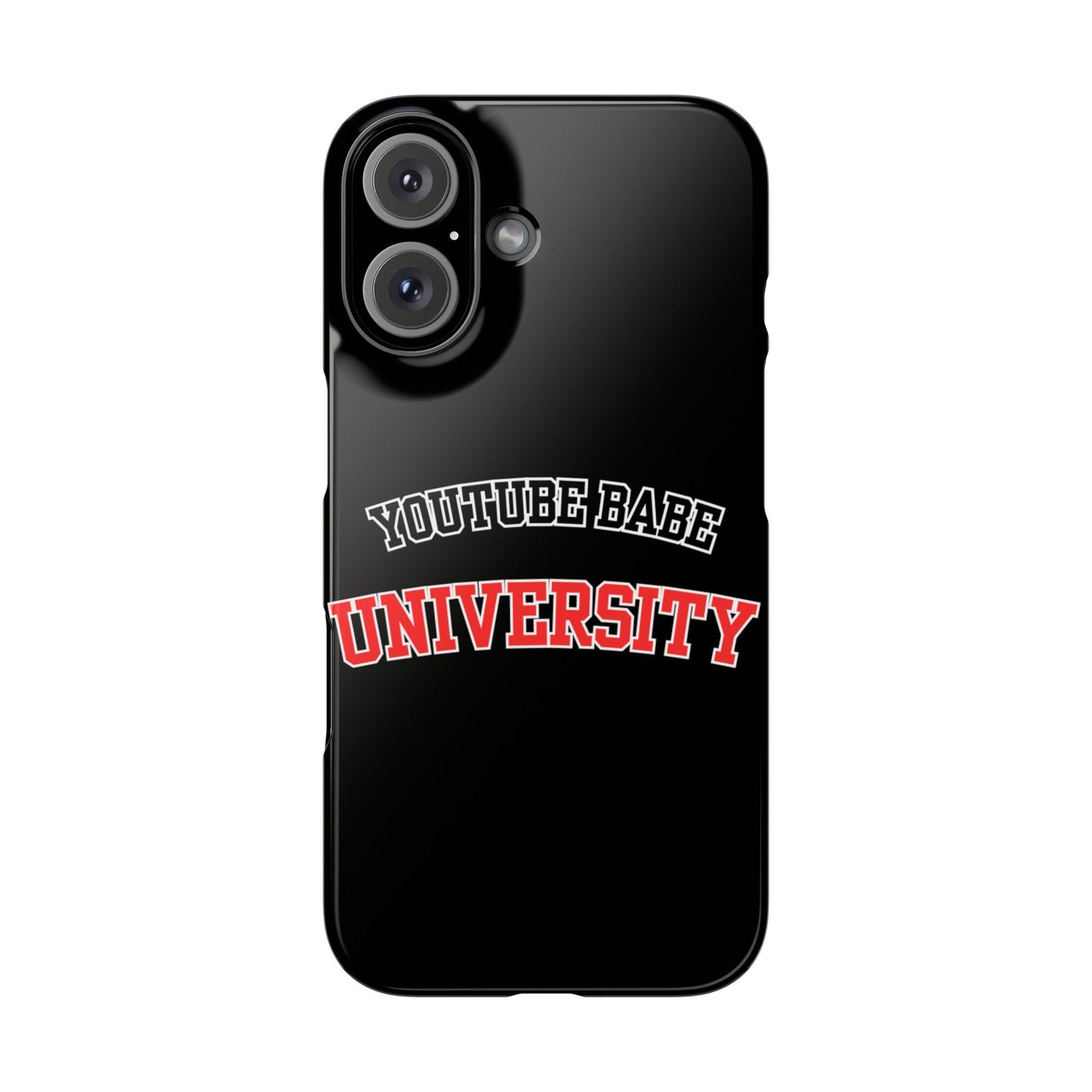 YouTube BABE UNIVERSITY SLIM PHONE CASE