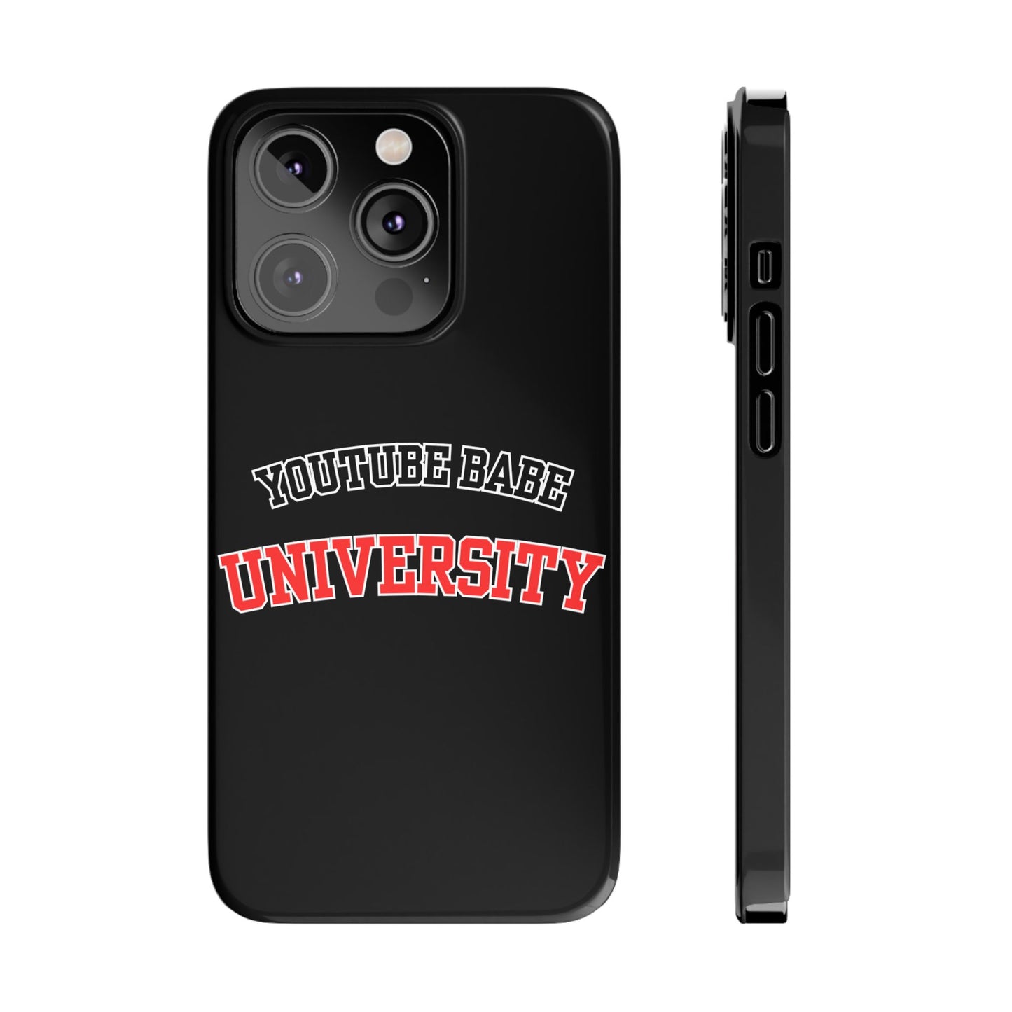 YouTube BABE UNIVERSITY SLIM PHONE CASE