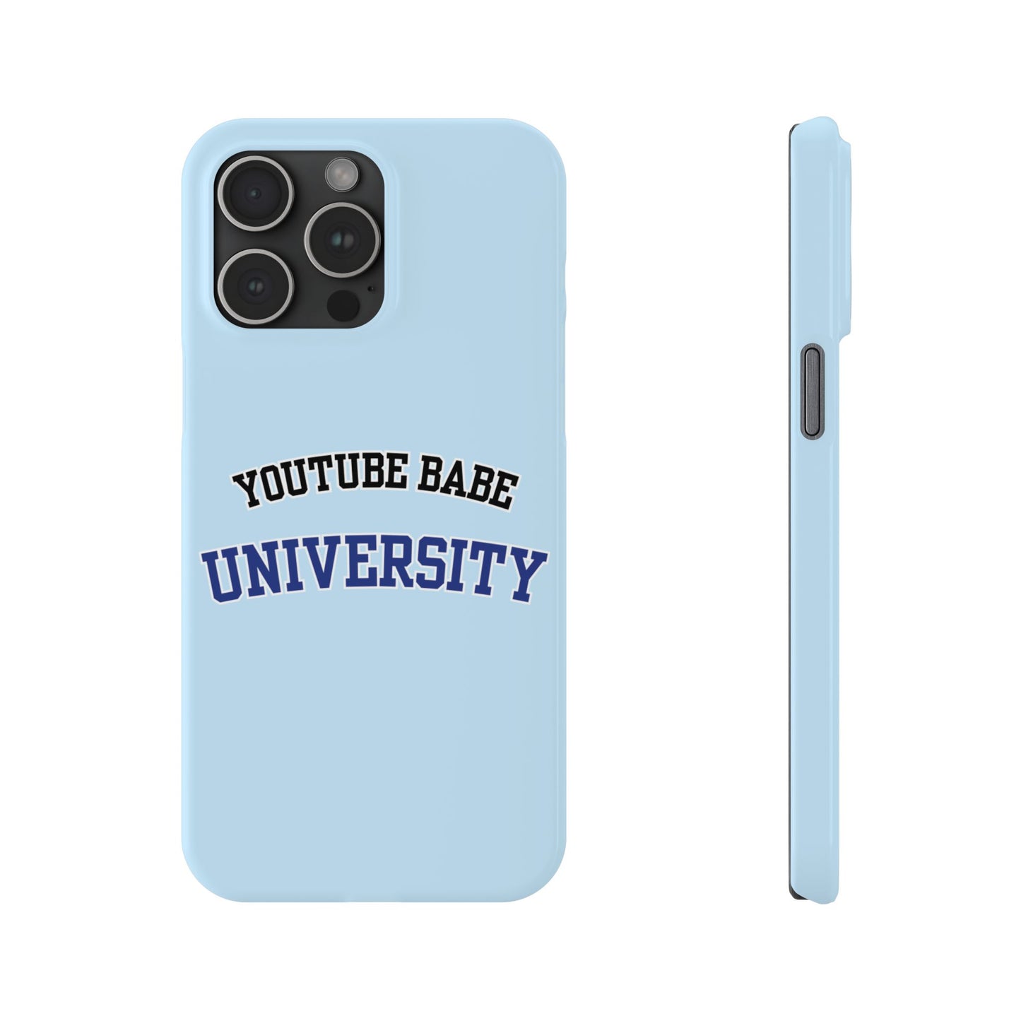 YouTube BABE UNIVERSITY SLIM PHONE CASE