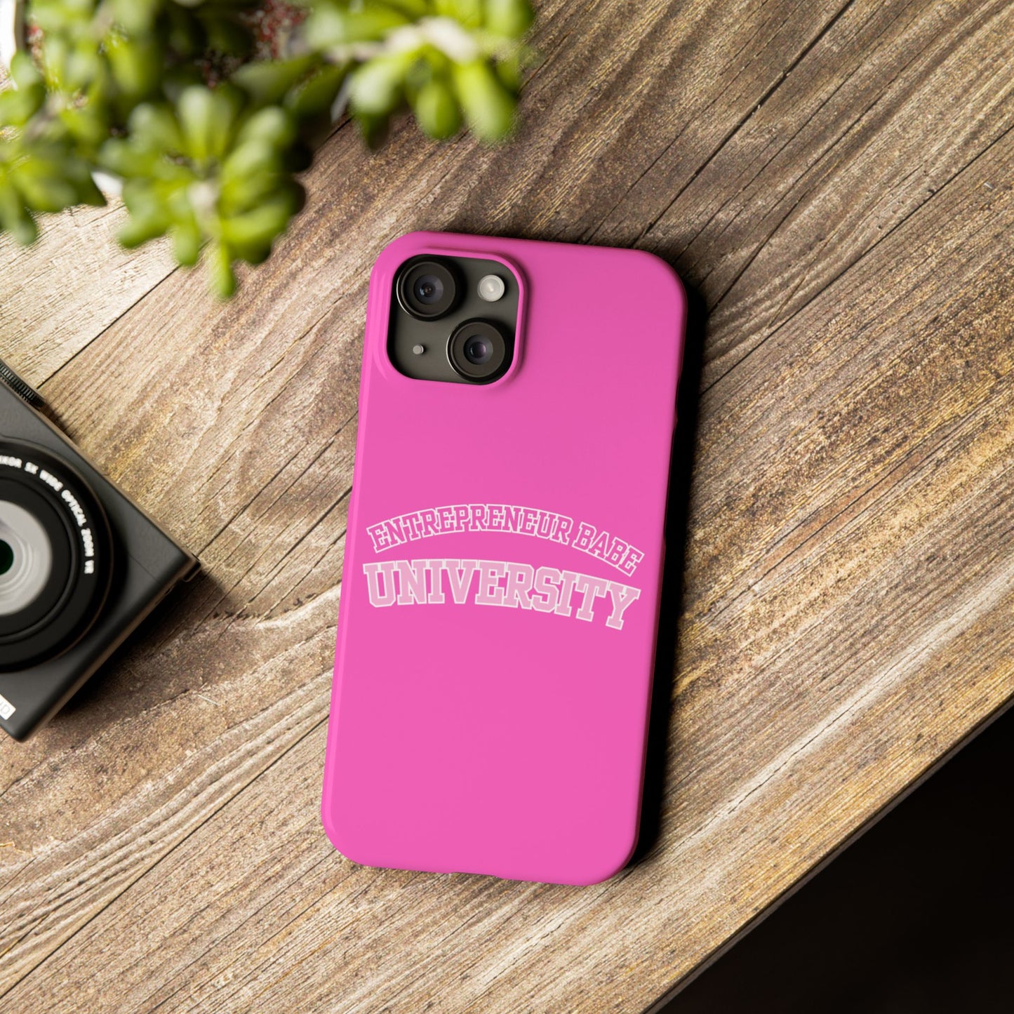 ENTREPRENEUR BABE UNIVERSITY SLIM PHONE CASE