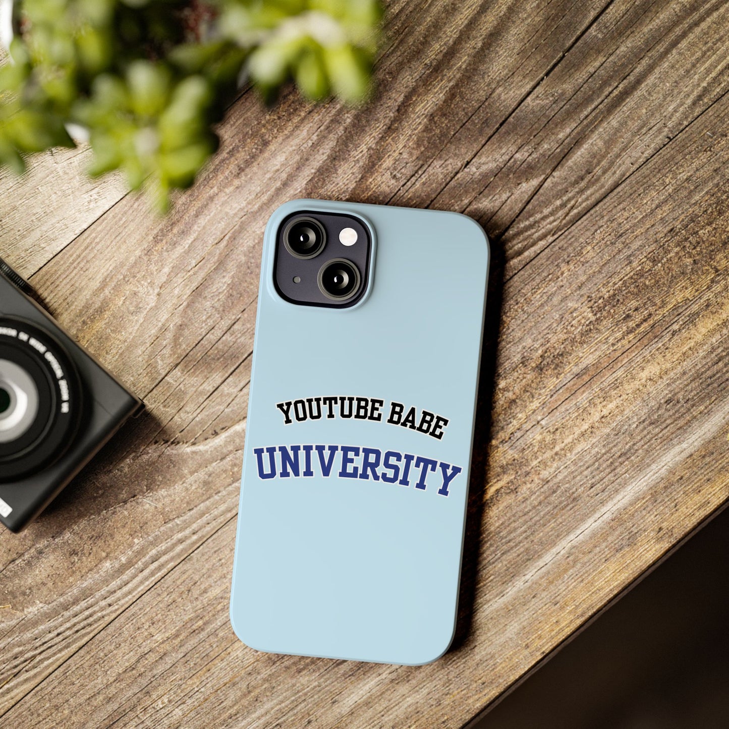 YouTube BABE UNIVERSITY SLIM PHONE CASE