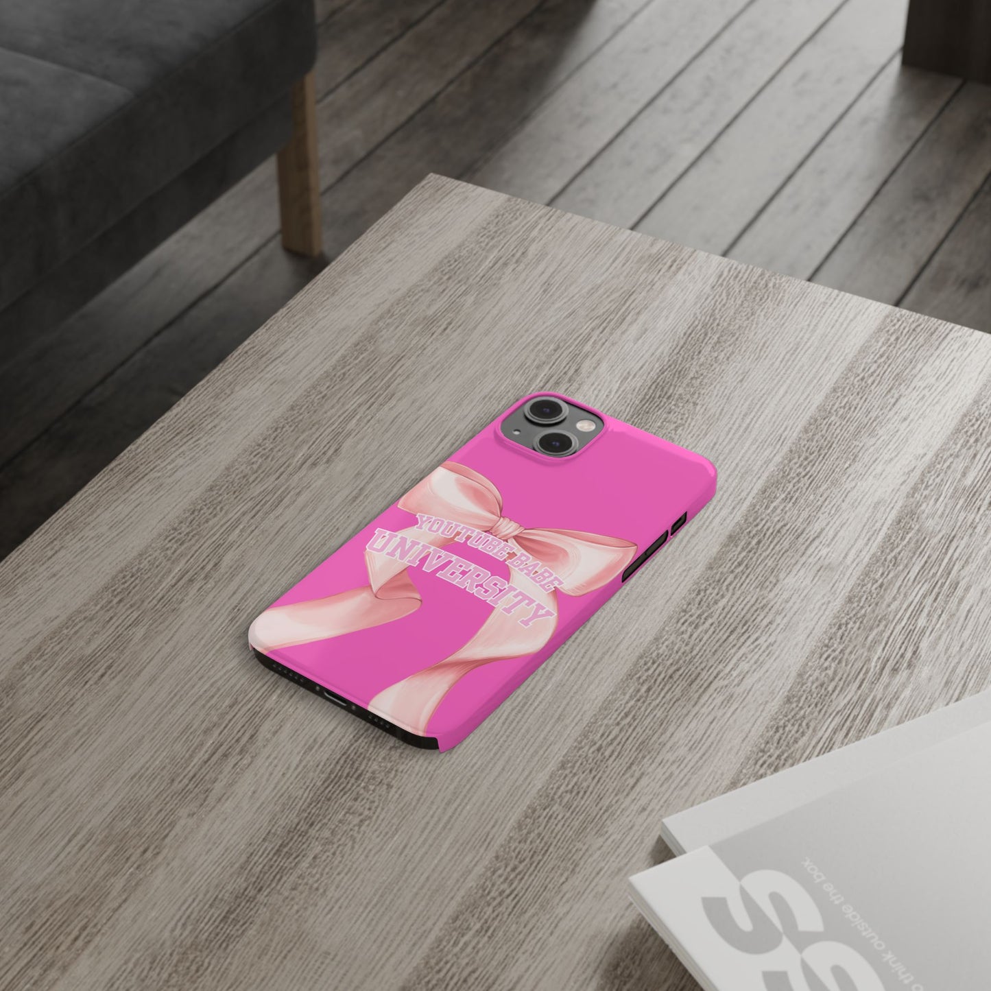 YouTube BABE UNIVERSITY SLIM PHONE CASE