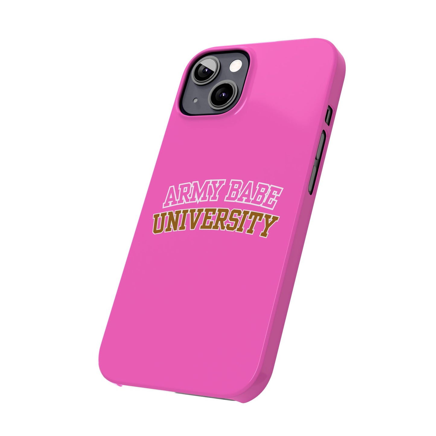 ARMY BABE UNIVERSITY SLIM PHONE CASE