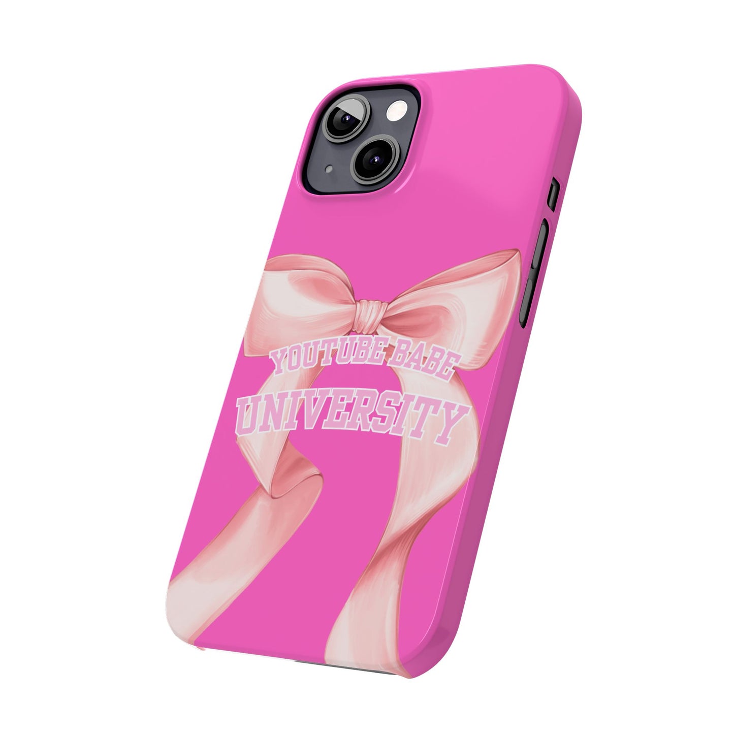 YouTube BABE UNIVERSITY SLIM PHONE CASE