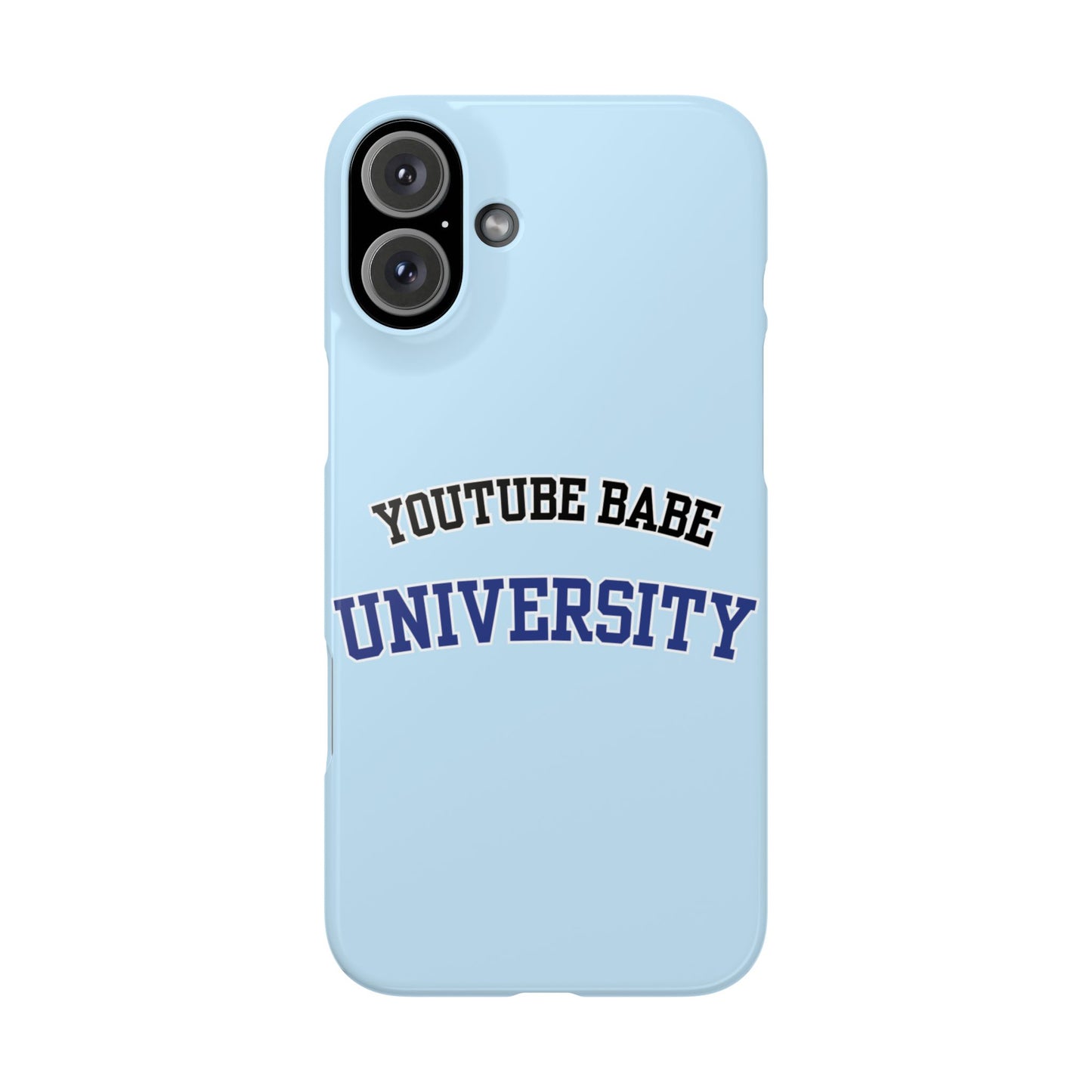 YouTube BABE UNIVERSITY SLIM PHONE CASE