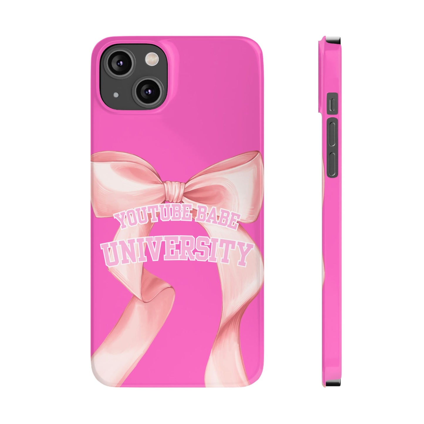 YouTube BABE UNIVERSITY SLIM PHONE CASE