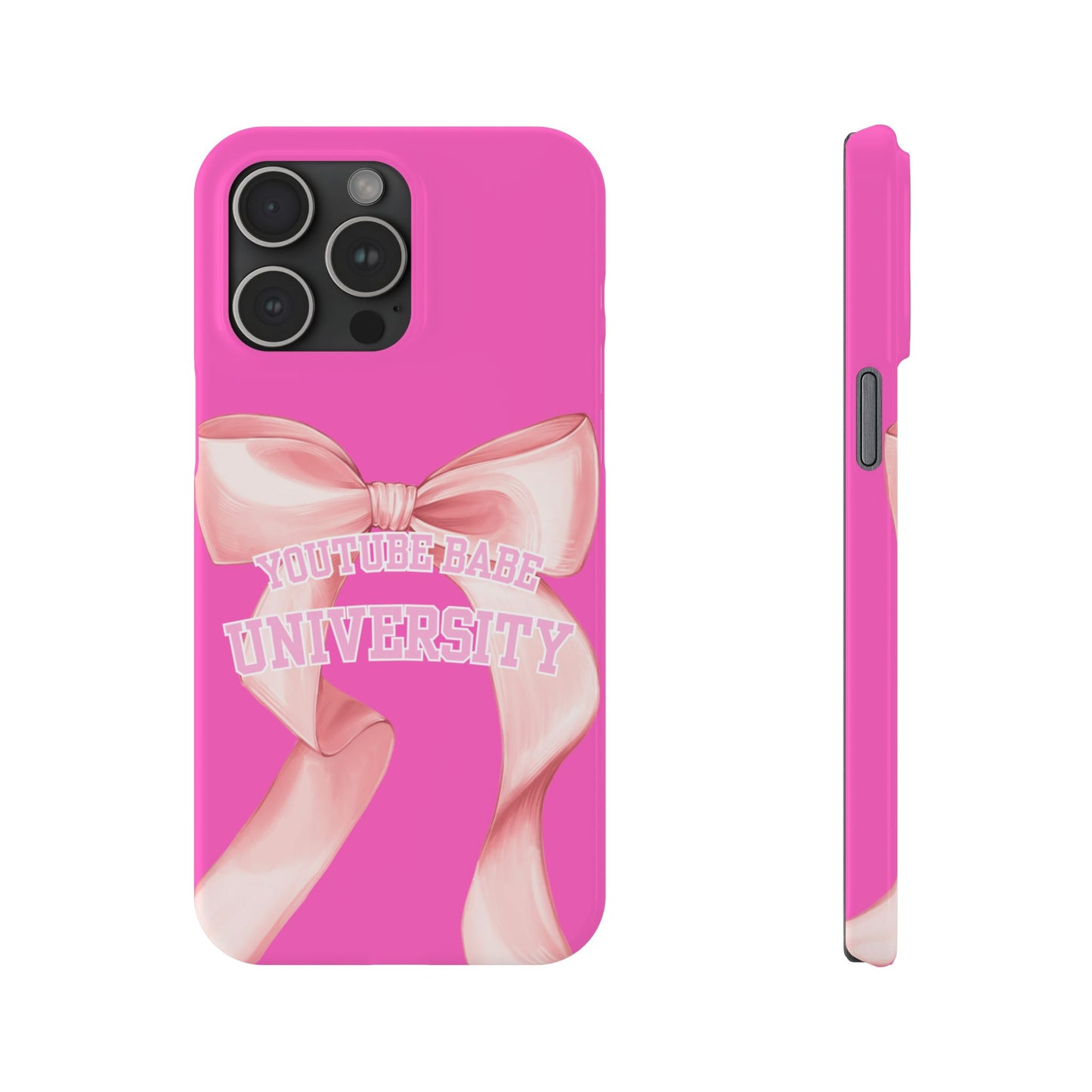 YouTube BABE UNIVERSITY SLIM PHONE CASE