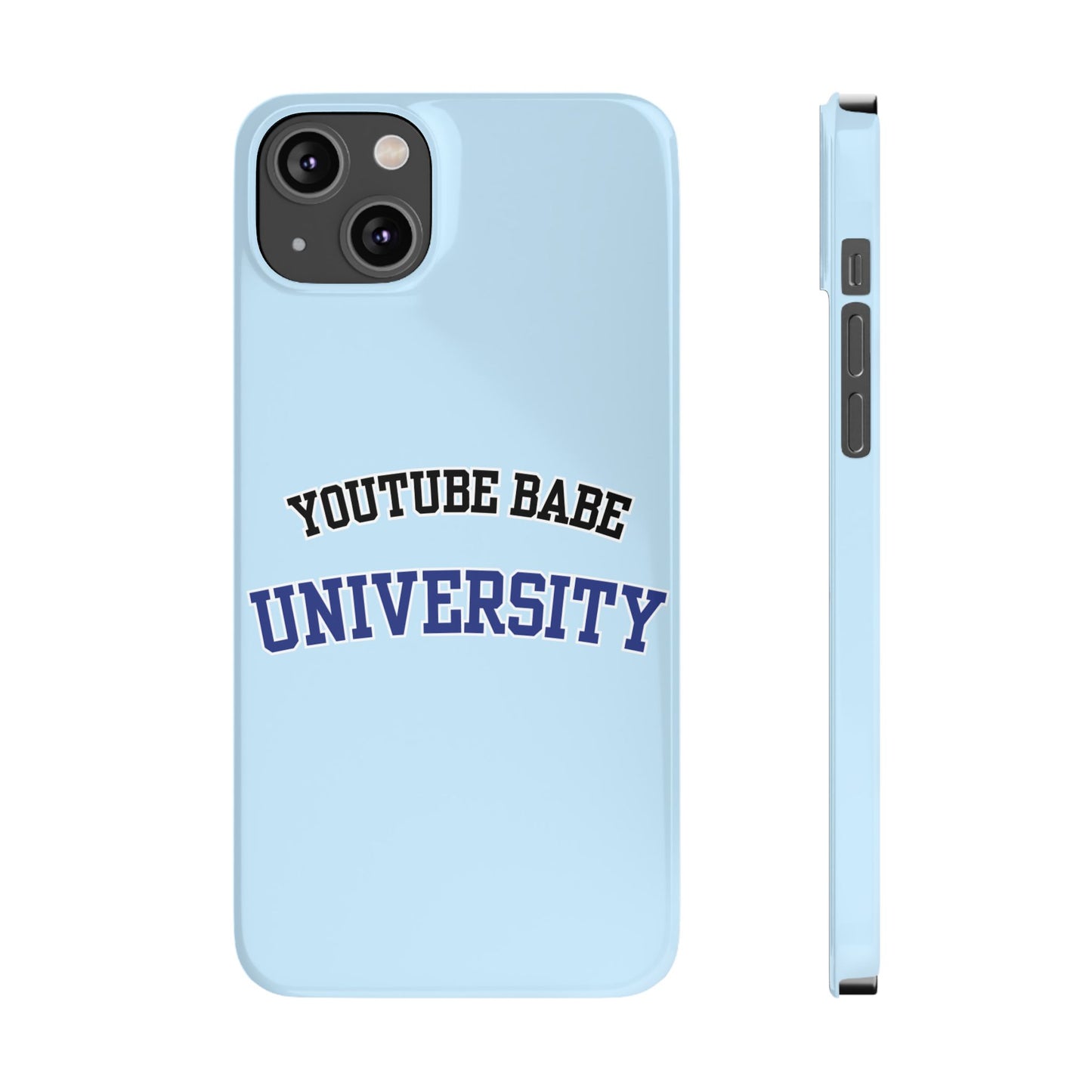 YouTube BABE UNIVERSITY SLIM PHONE CASE