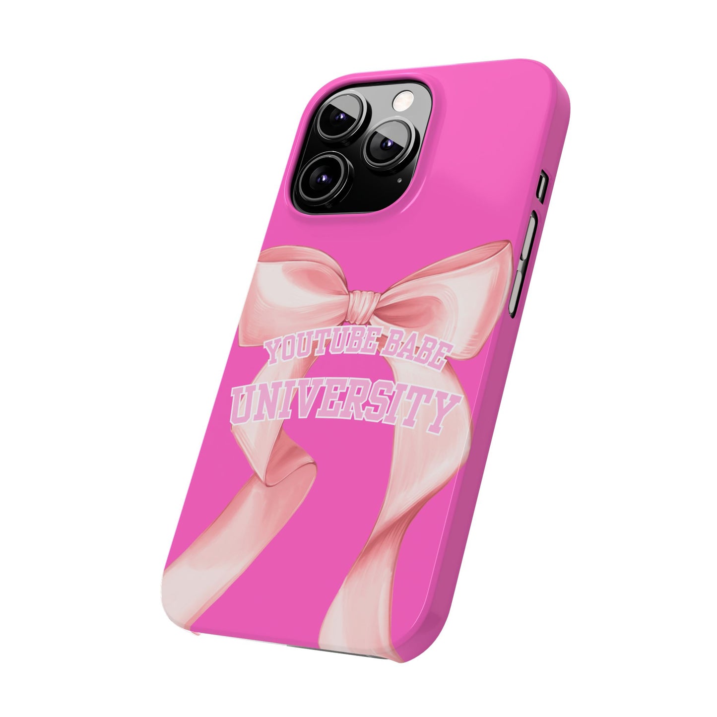 YouTube BABE UNIVERSITY SLIM PHONE CASE