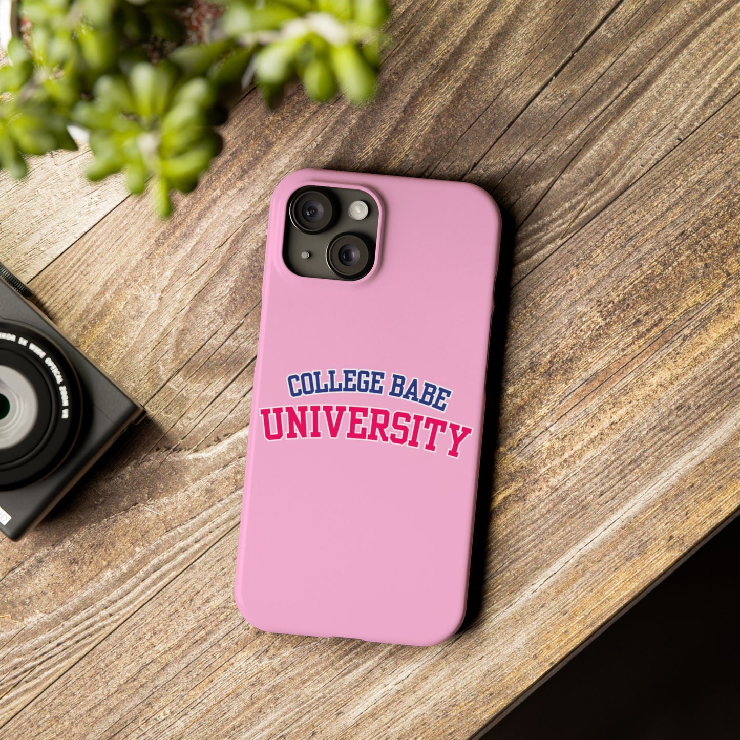 COLLEGE BABE UNIVERSITY SLIM PHONE CASE