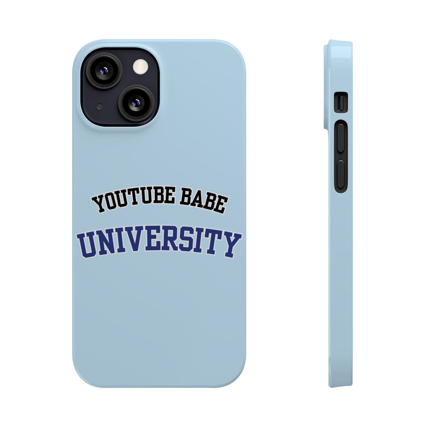 YouTube BABE UNIVERSITY SLIM PHONE CASE