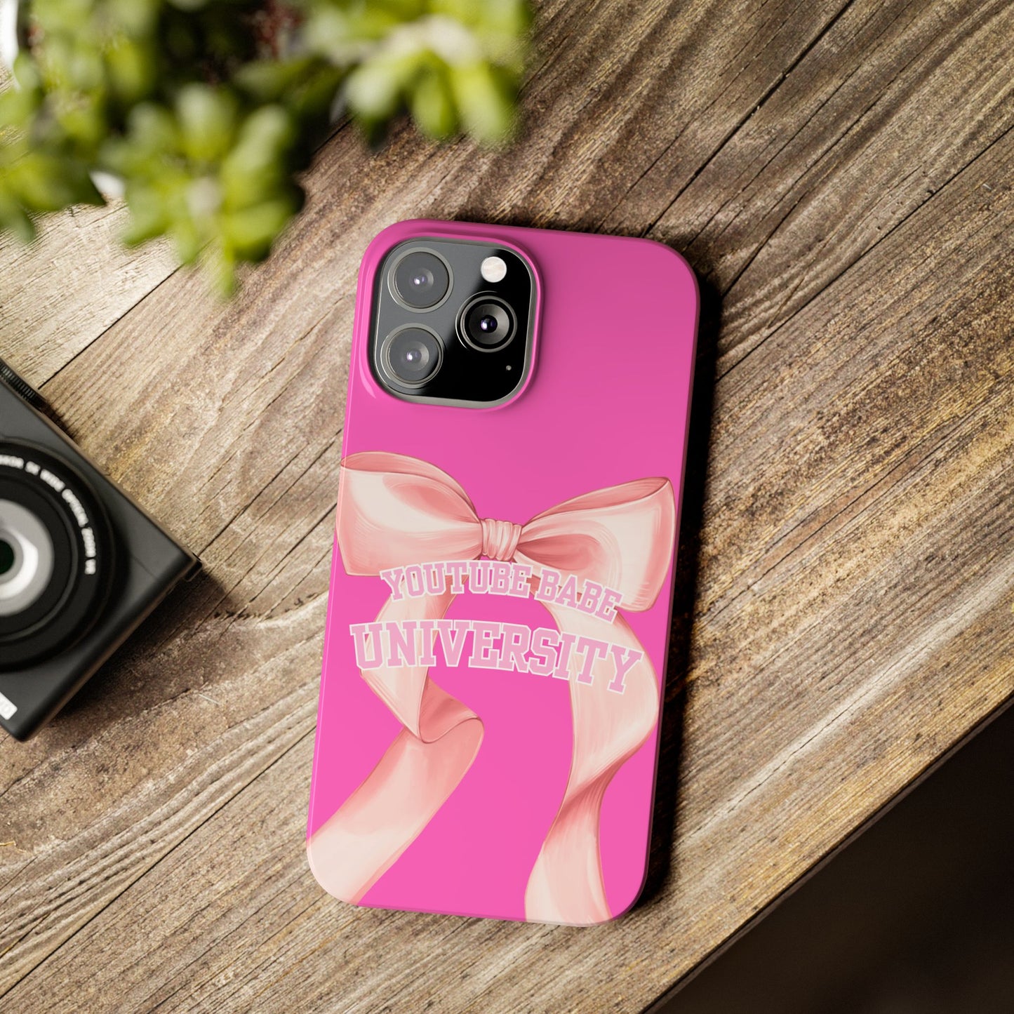 YouTube BABE UNIVERSITY SLIM PHONE CASE