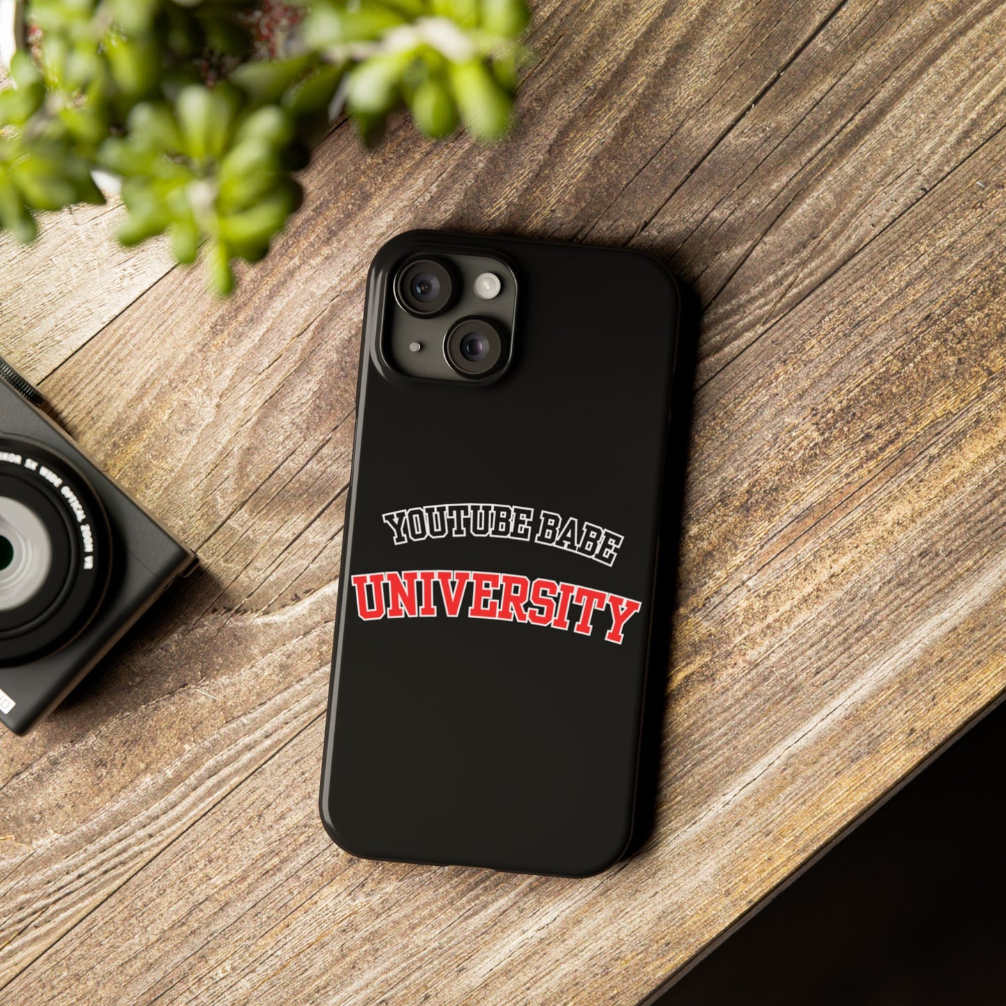 YouTube BABE UNIVERSITY SLIM PHONE CASE